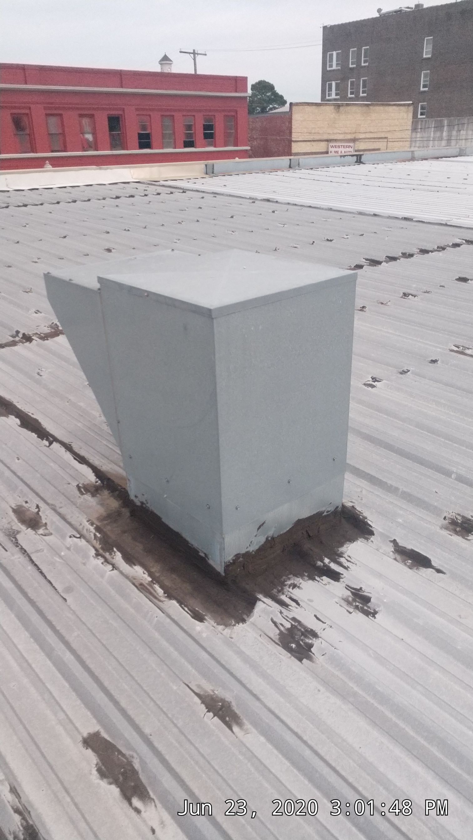 Commercial Metal Restoration System using Aldocoat Coatings by Hostetler Roofing
