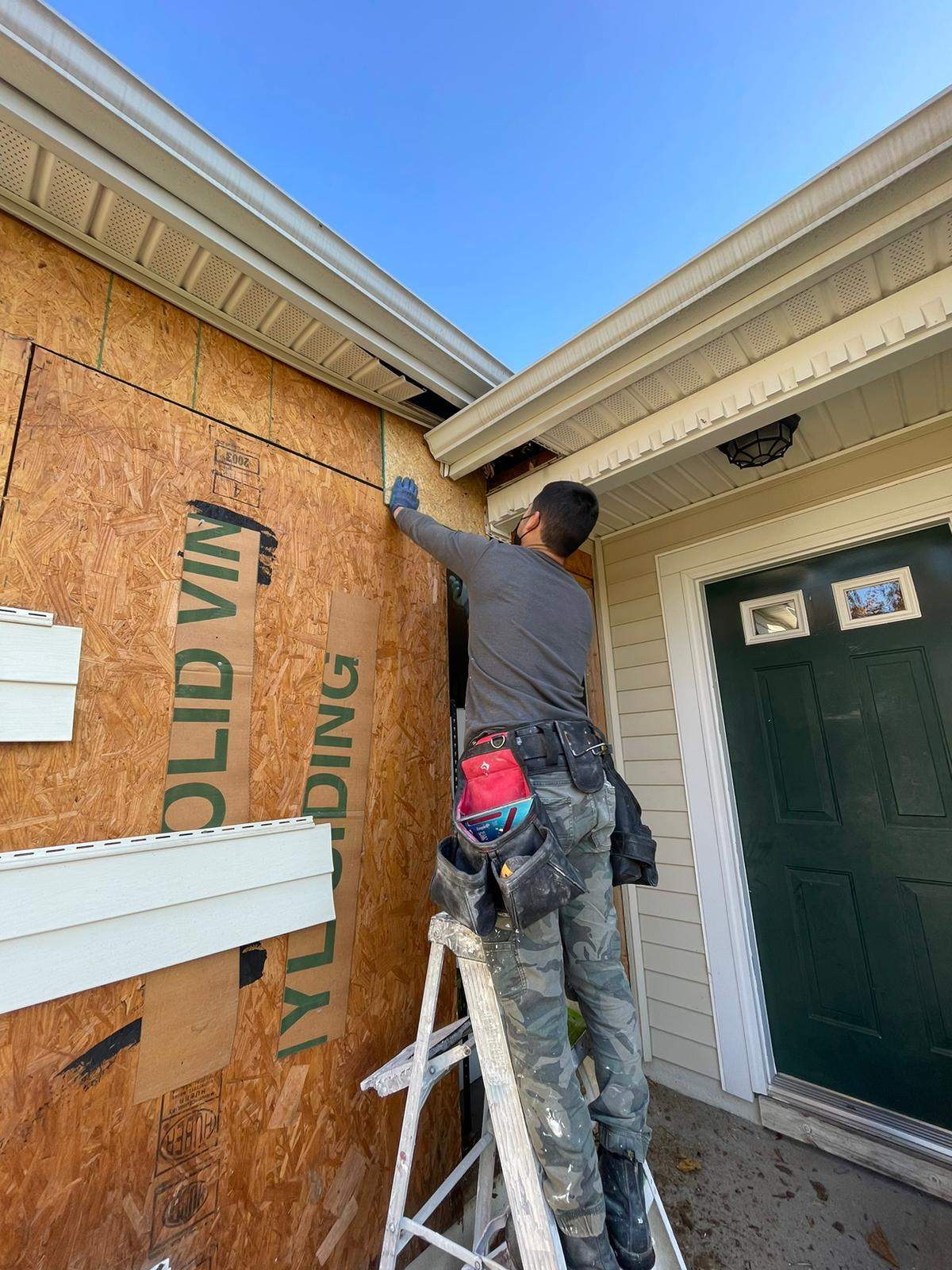 Roof replacement, siding, gutters and interior repair by hail and wind damage by Just Brilliant Restoration JBR