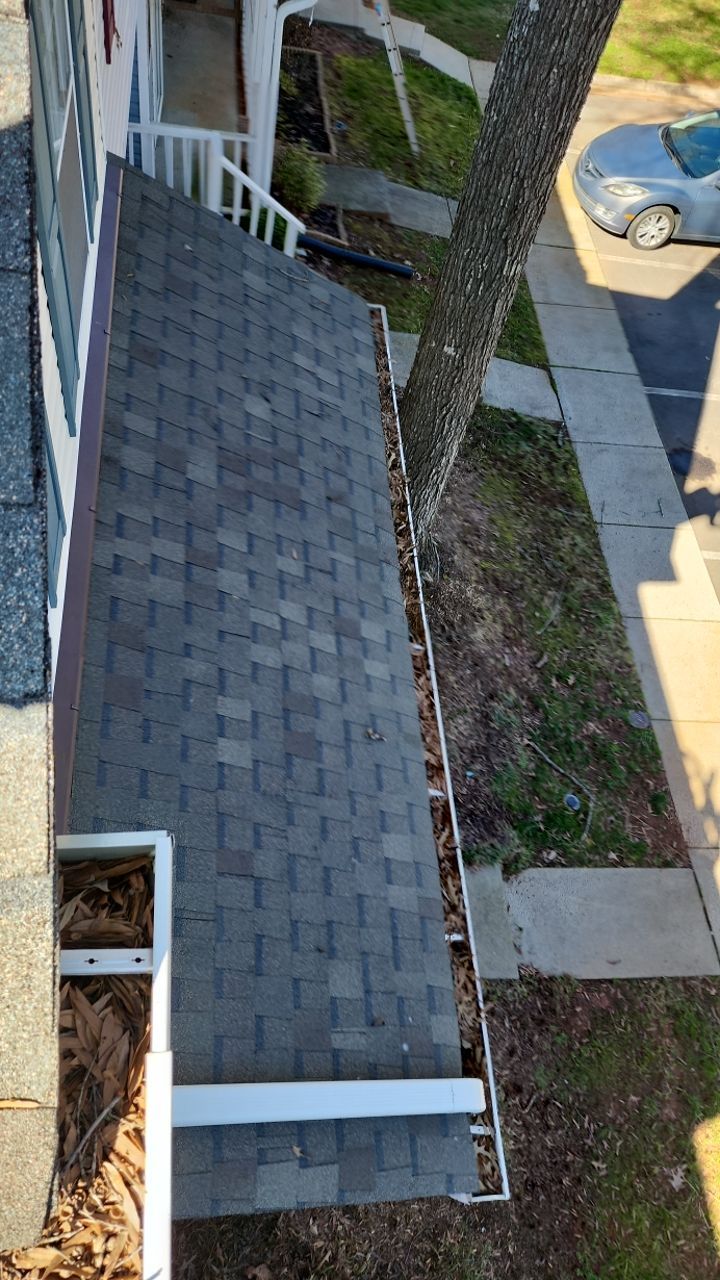 Gutter Cleaning using water by Power Wash Masters LLC