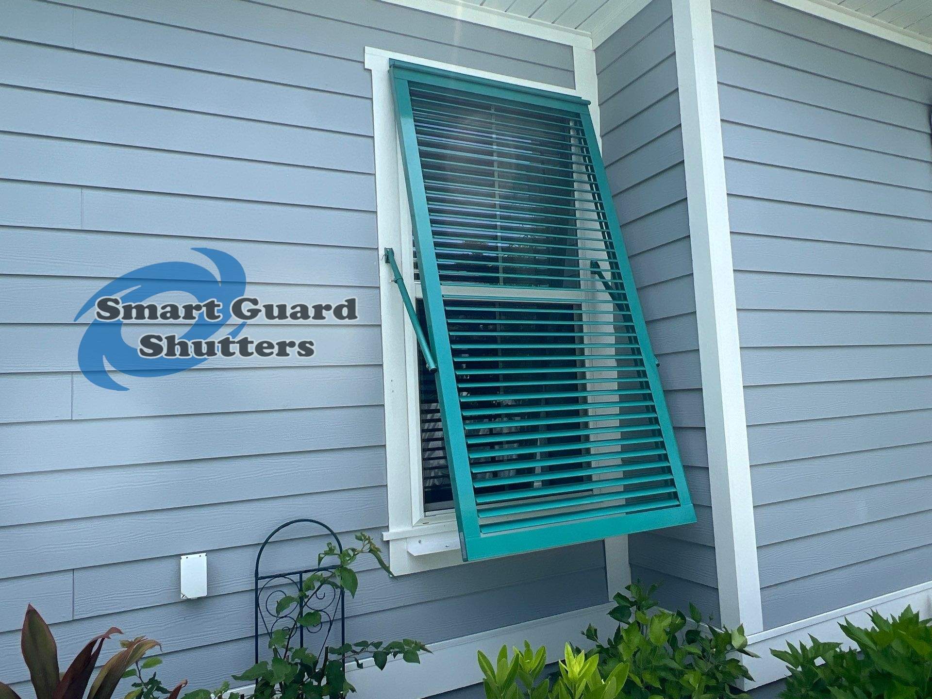 Impact Bahamas in Mint Turquoise by Smart Guard Shutters
