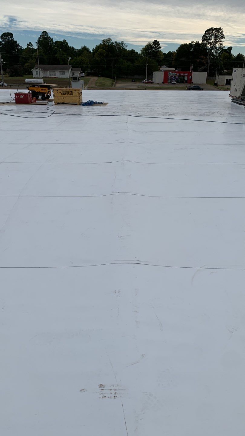 VA Clinic/Tractor Supply in Idabel, Oklahoma by Hostetler Roofing