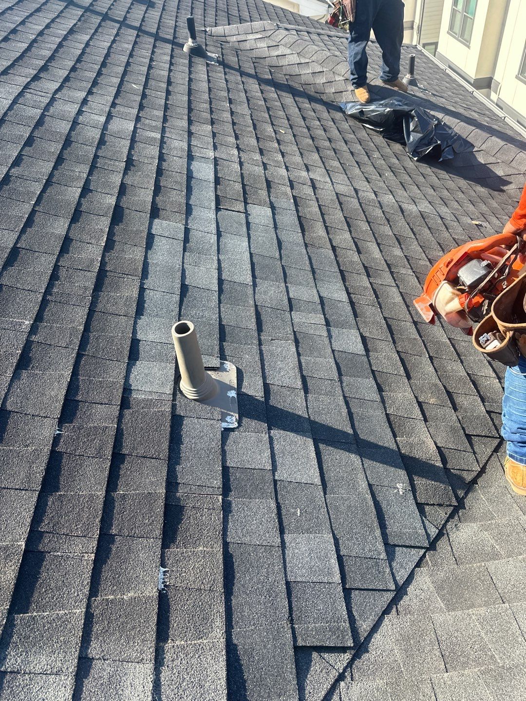 Hail Damage using Owen's Corning Duration (Lifetime) Shingles by Roof Repair Company