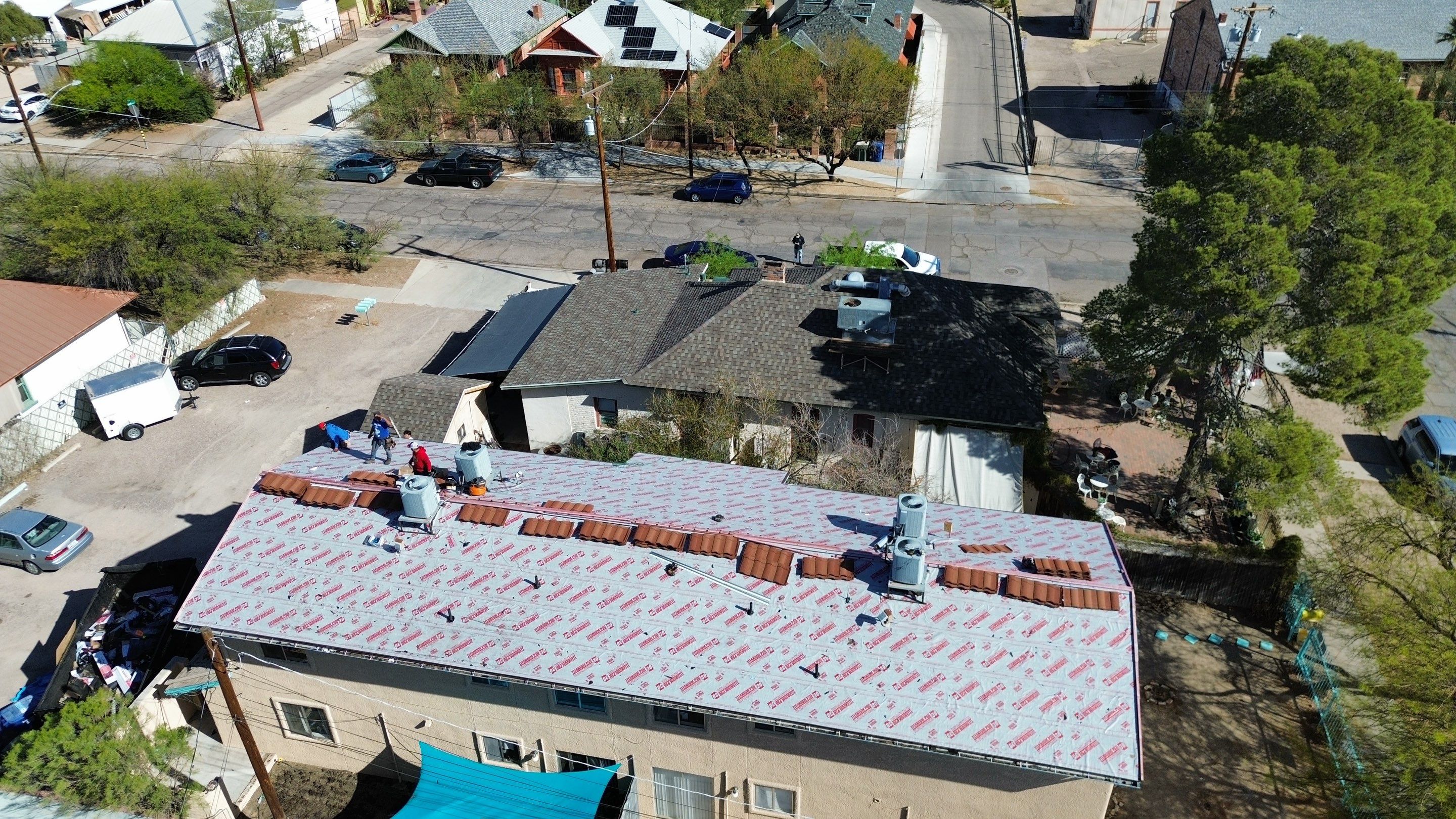 Rustic Red Stone Coated Steel by Reimagine Roofing