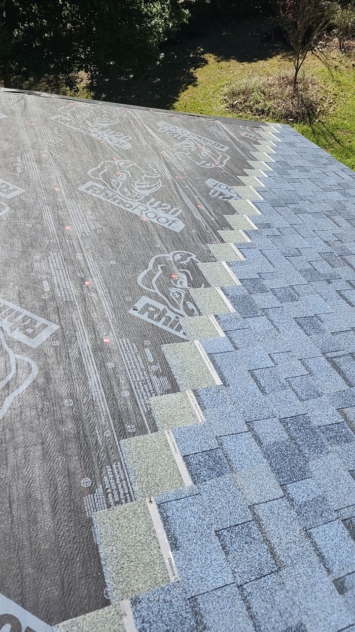 Residential Roofing Installation using Owens Corning Duration-Harbor Blue  by Indigo State Roofing