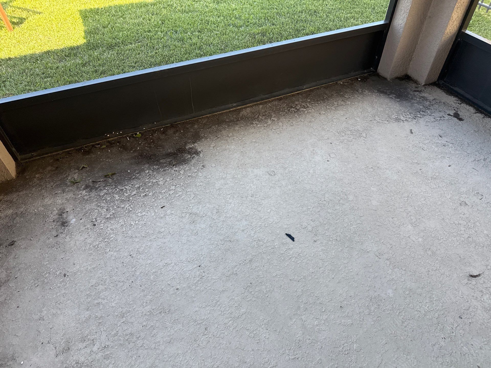 Painted Lanai Floor, Screen Enclosure, and Driveway Cleaning in Trevesta Community, Palmetto, FL by Sunshine AquaWash
