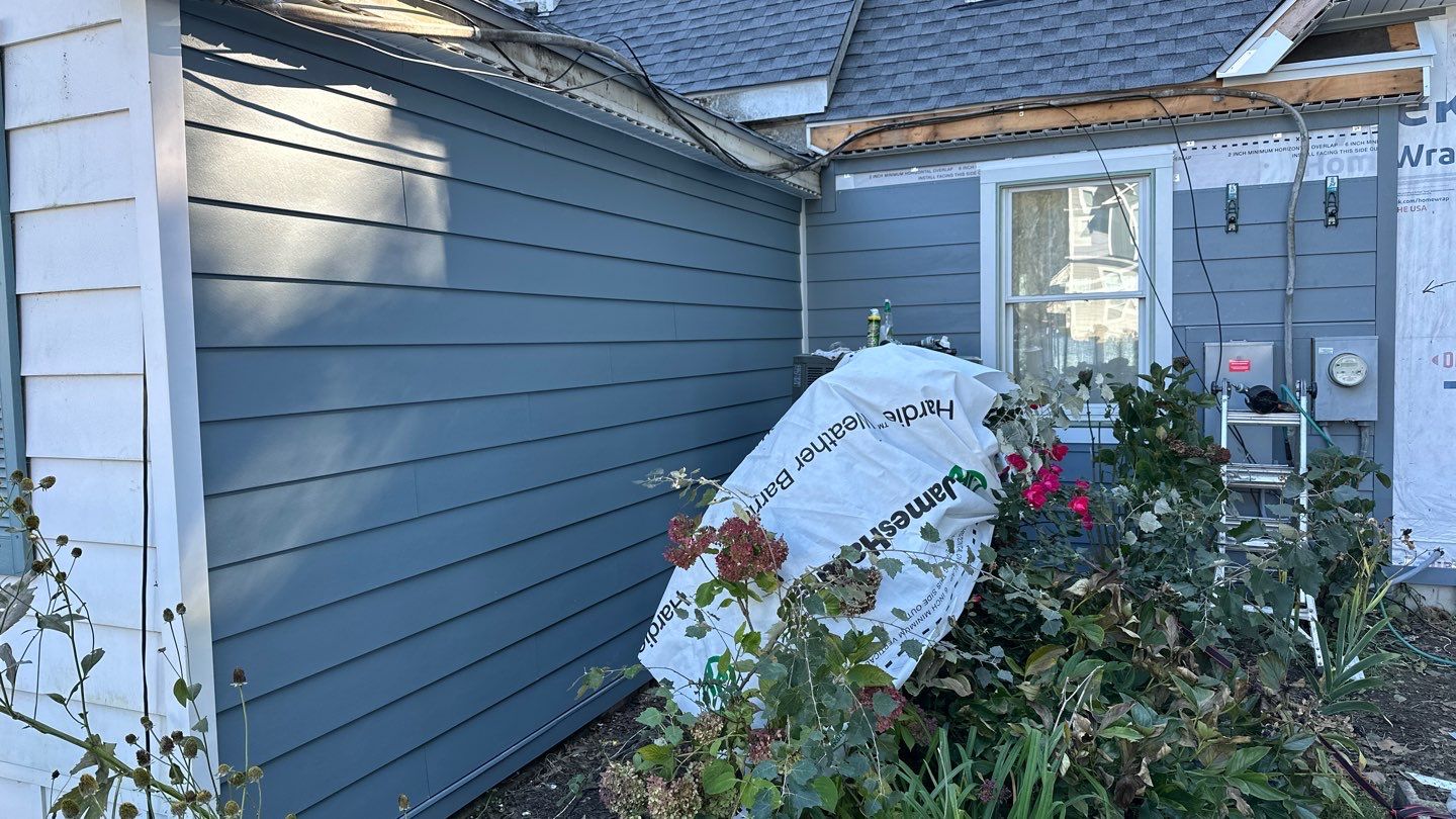 Siding Installation using JH Batten Smooth, JH Smooth Plank STMT, and JH Panel Smooth by ExteriorPros