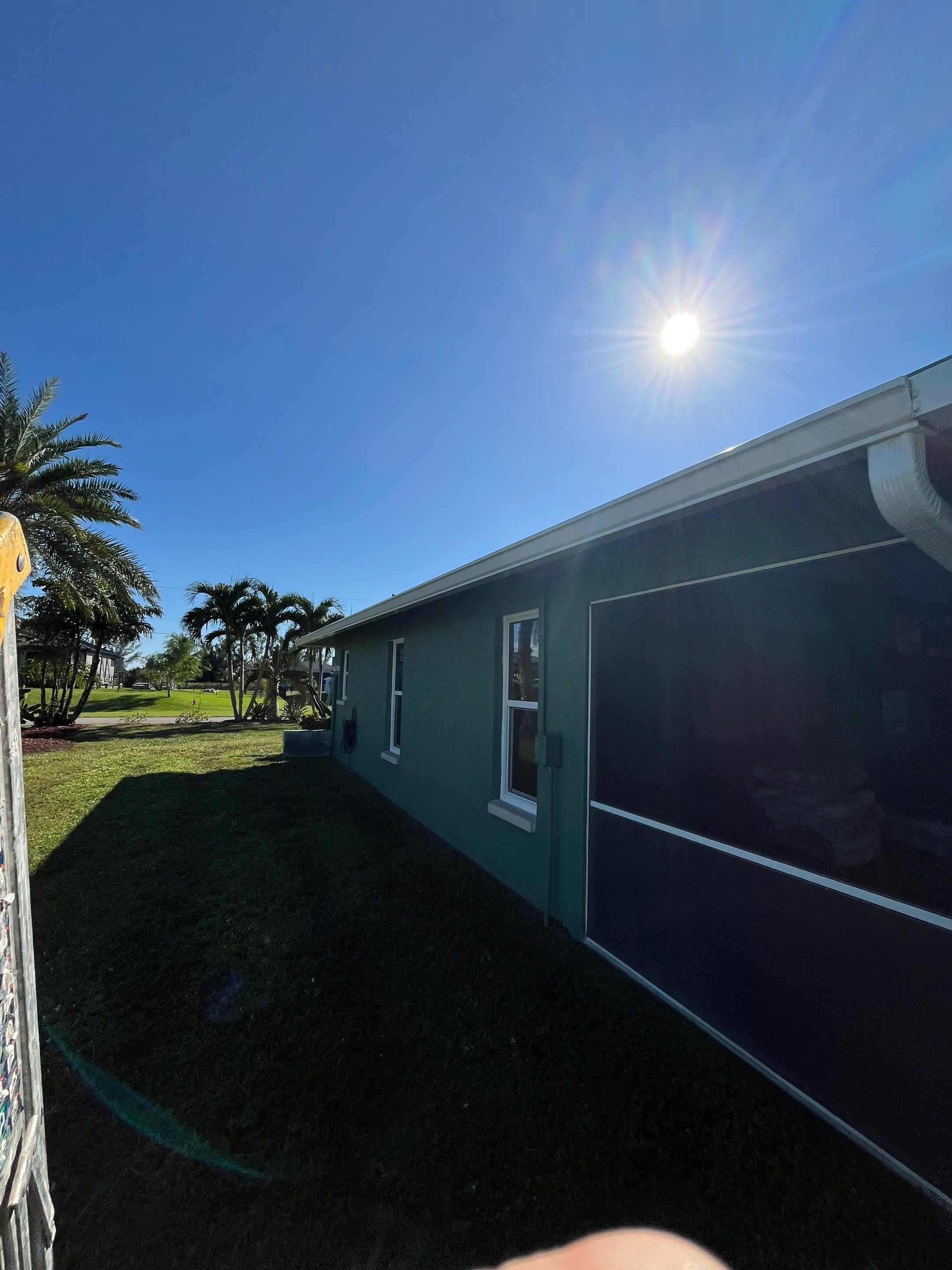 6 Inch Seamless Gutters using K-Style Seamless Gutters in Cape Coral FL by Gutter Professors