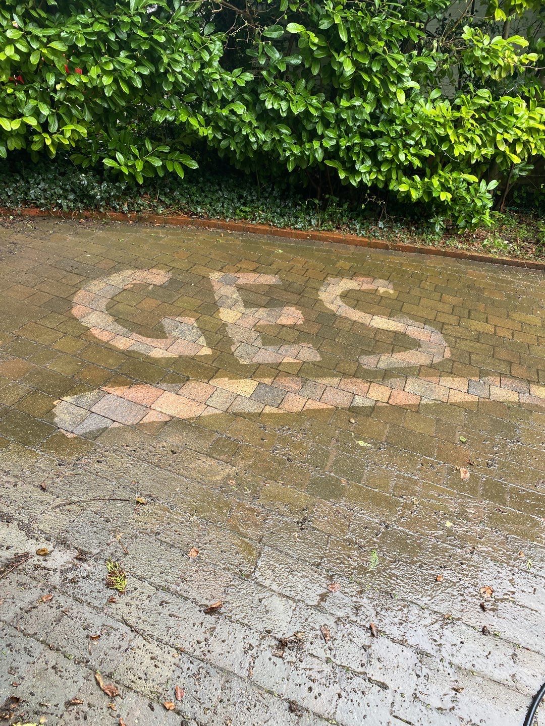 Driveway And Patio Clean using honda 21 ltr/min by Ges Exterior Cleaning ltd