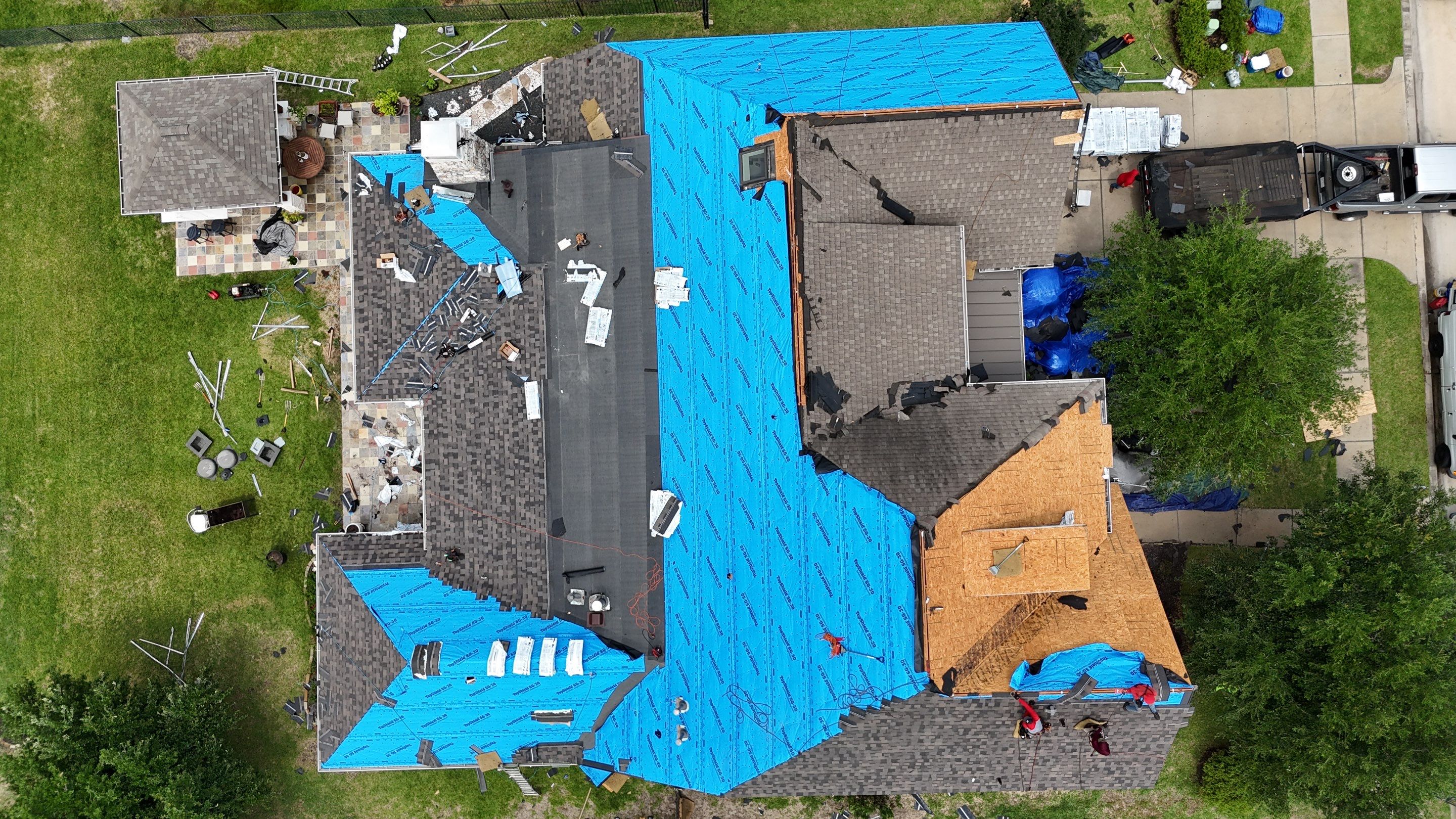 Residential Roofing Installation using IKO Dynasty by Core Four Roofing