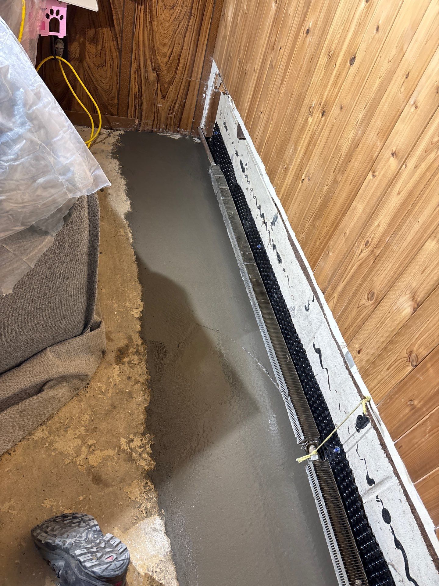 Drain Tile, Sump Pump & Buried Discharge in Columbia Heights by Waterproofing Northeast