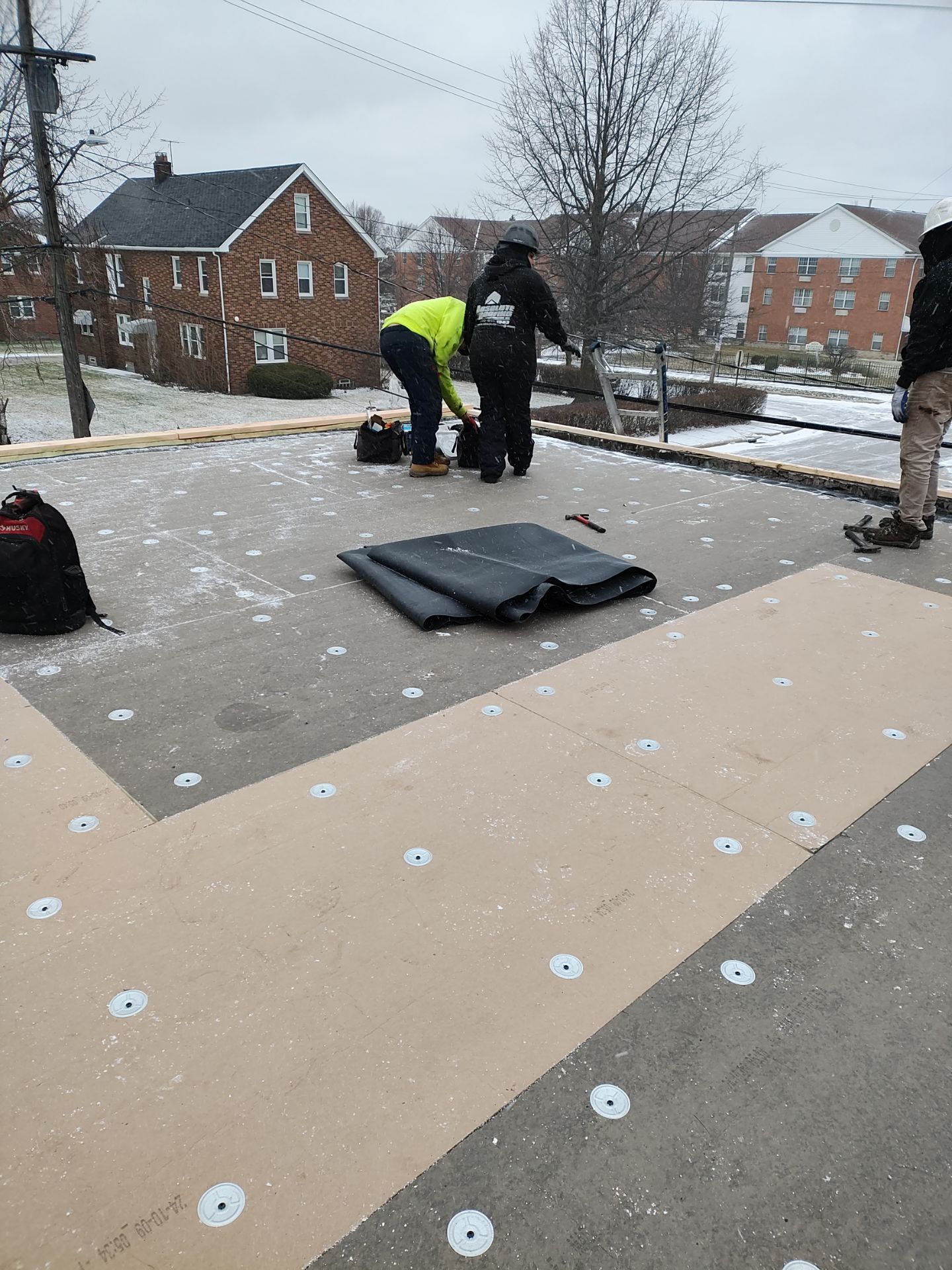 Commercial Roofing using TPO by Absolute Roofing and Construction