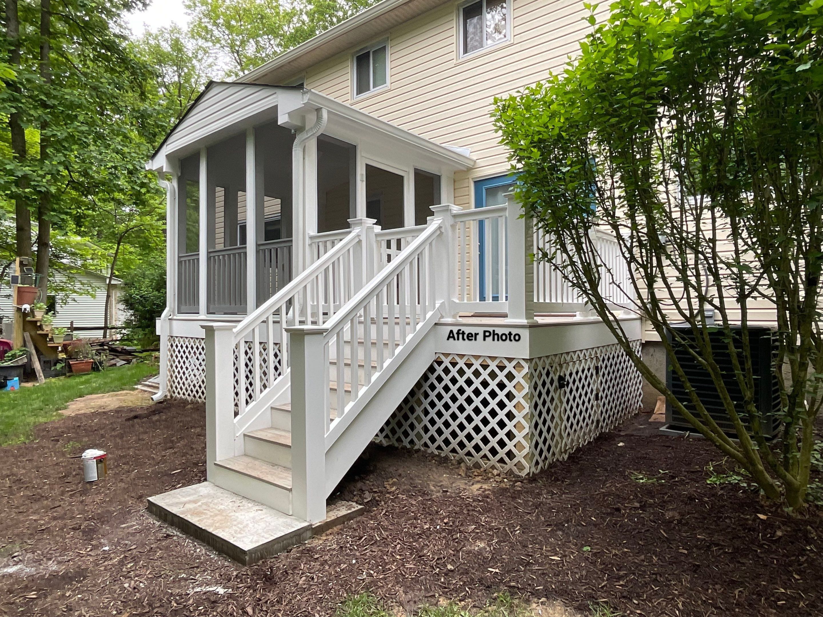 New Screen in cover porch  by Alpha Design Services
