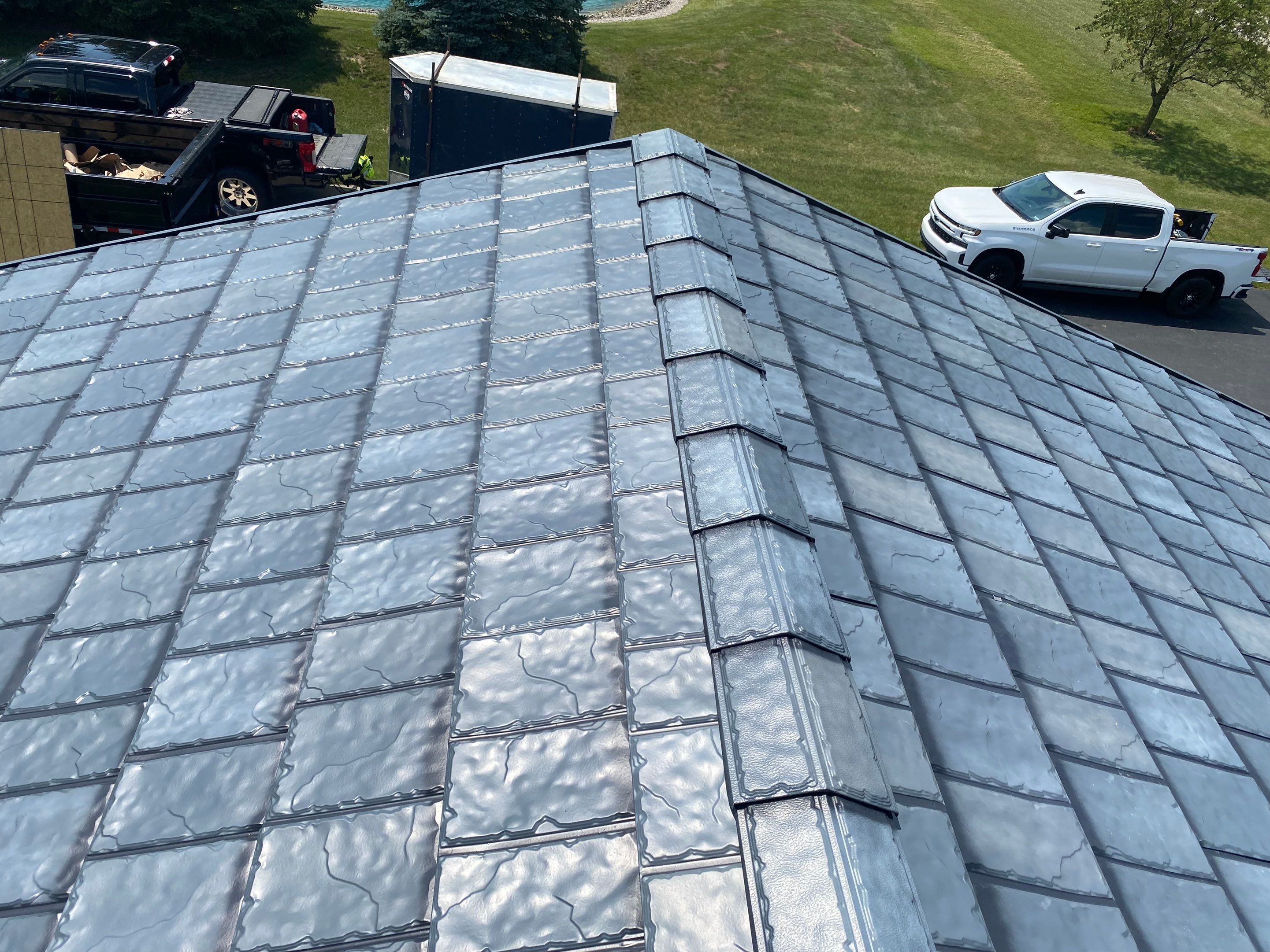 EDCO Slate Style Metal Shingle Roof in Van Wert, Ohio by 4Ever Metal Roofing