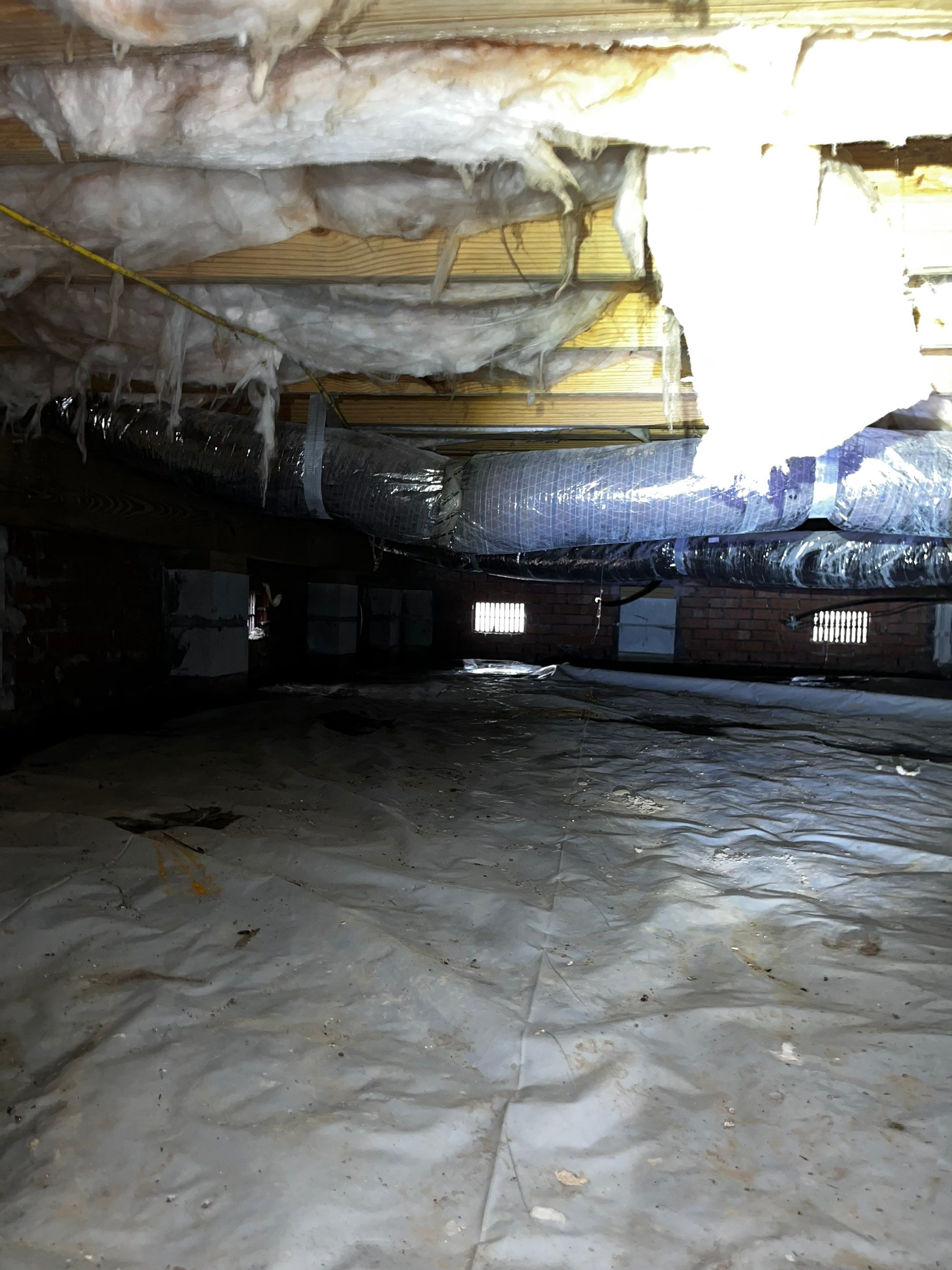 Impact Choice Encapsulation with French Drain and Crawlspace Doors by Impact Crawlspace