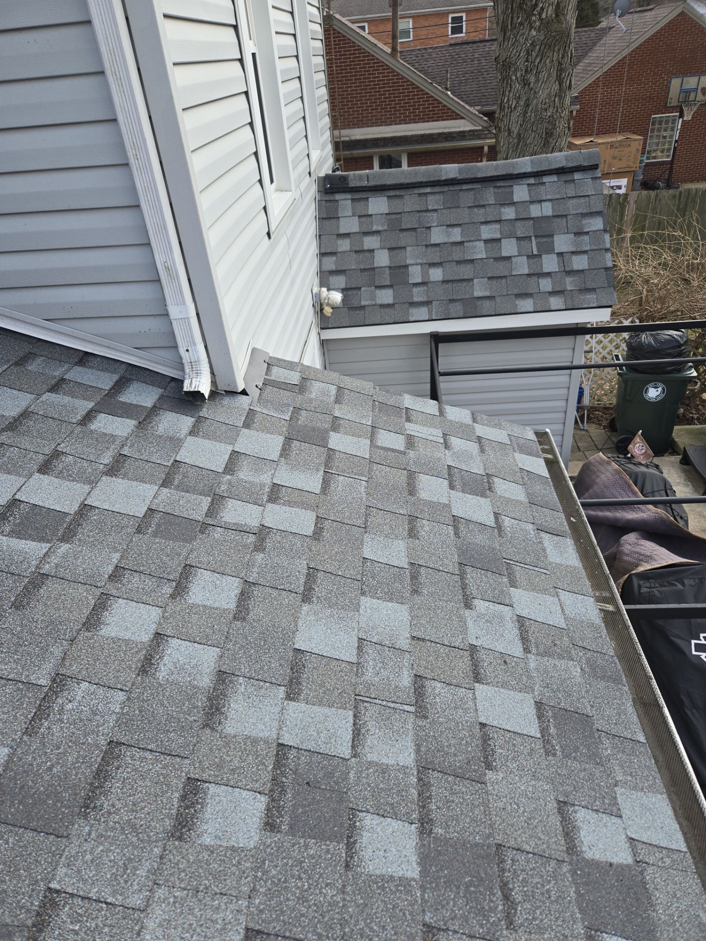 Atlas Pinnacle, Color, Coastal Granite, Drip Edge, Color, Black by Eagle Eye Roofing