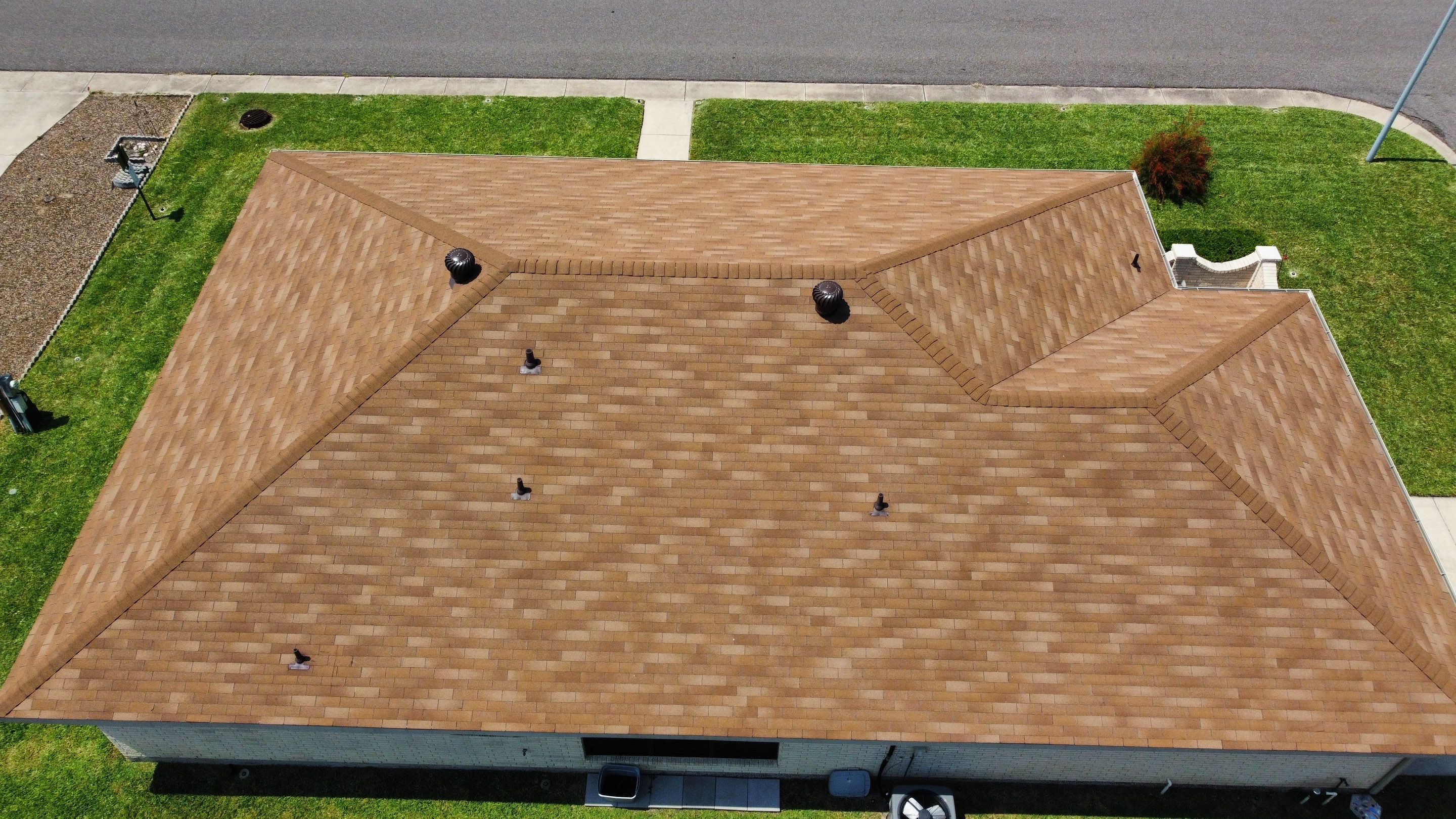 3 Tab Shingle Roof using Owens Corning Supreme by Bison Roofing