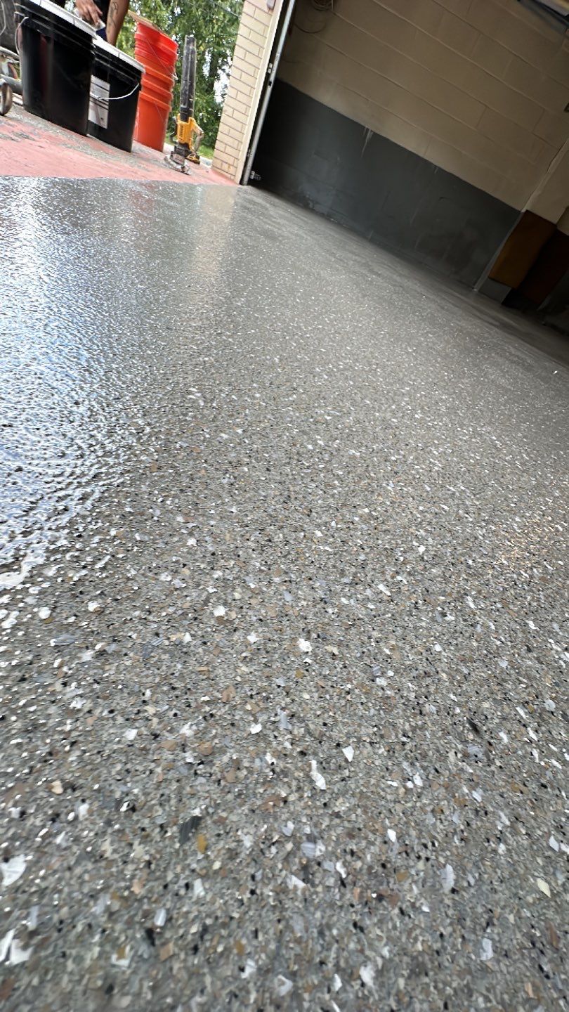 Garage + Porch + Steps Project in Pittsburgh by Floors in a Day, Inc