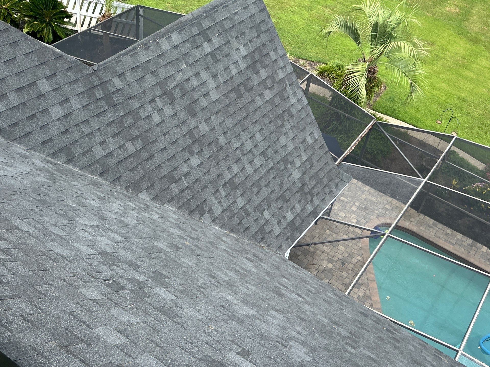 Residential Roofing Installation with Black Shadow Shingles in Clermont by Pinnacle Roofing Group