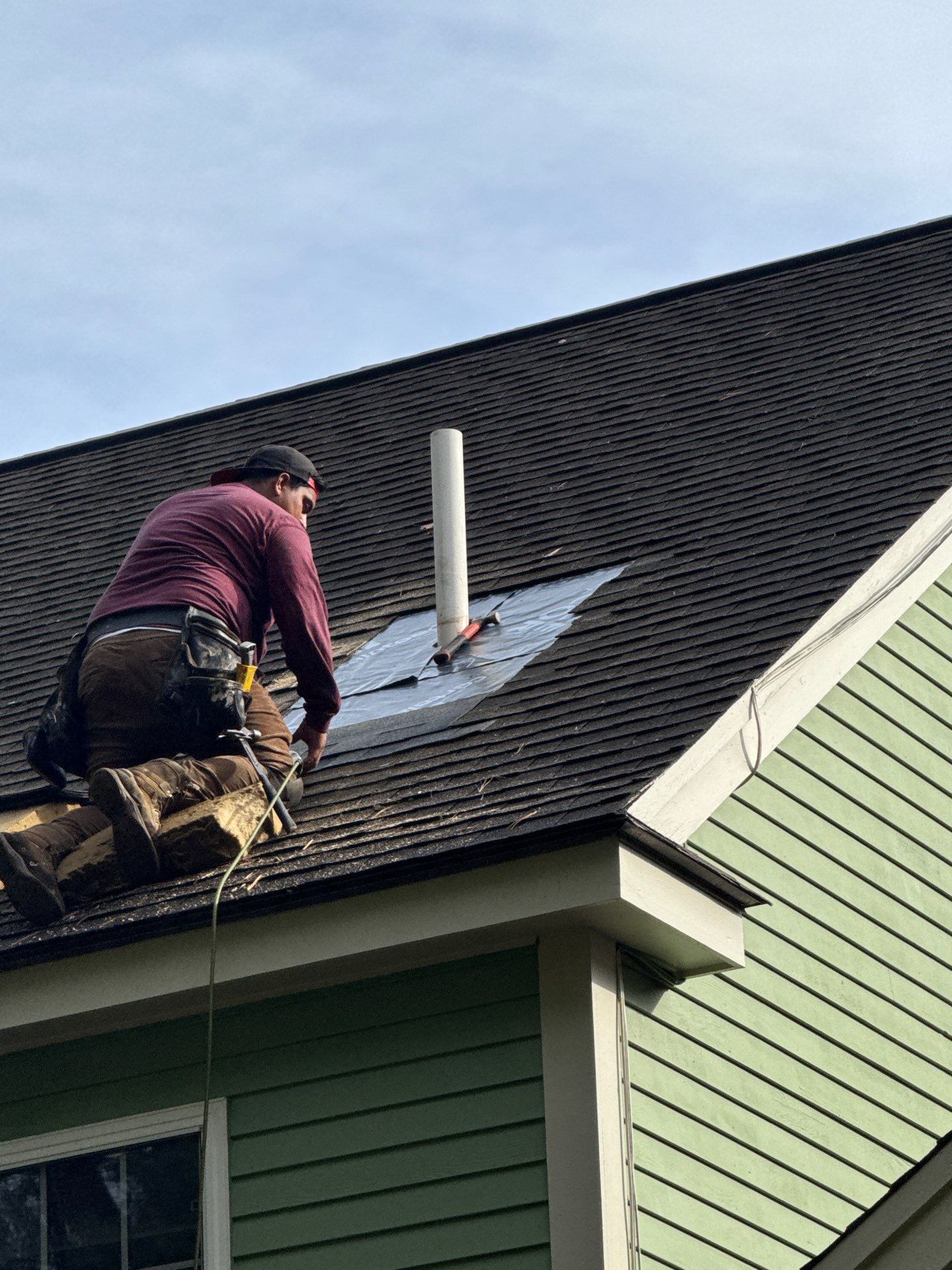 Pipe Boot Leak Repair & Gutter Replacement | Littleton, MA by Mighty Dog Roofing of Greater Middlesex County