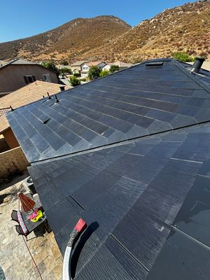 Tesla Roof Cleaning in Fontana California