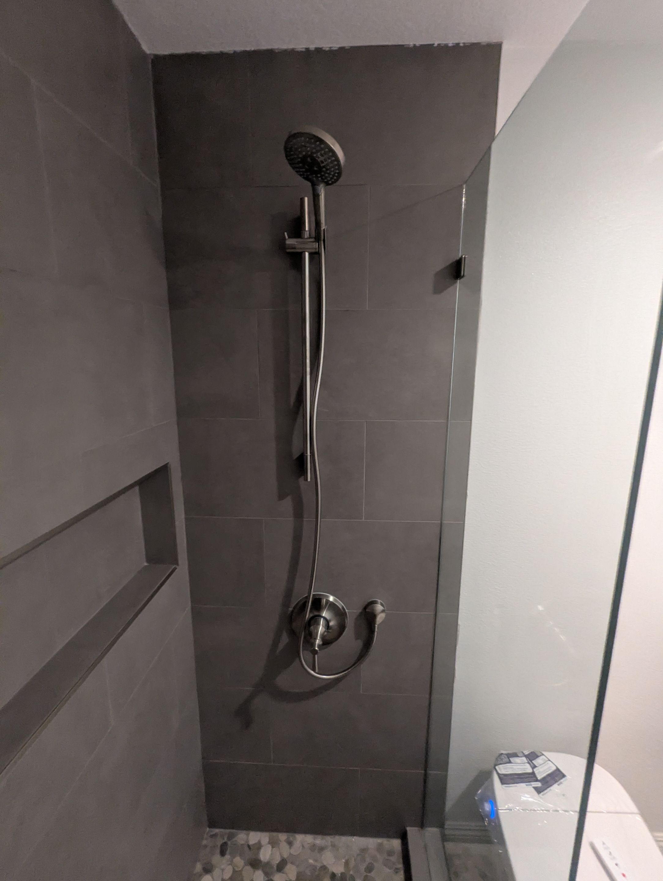 Setting Finish in a new Custom Home by Professional Plumbing Inc 