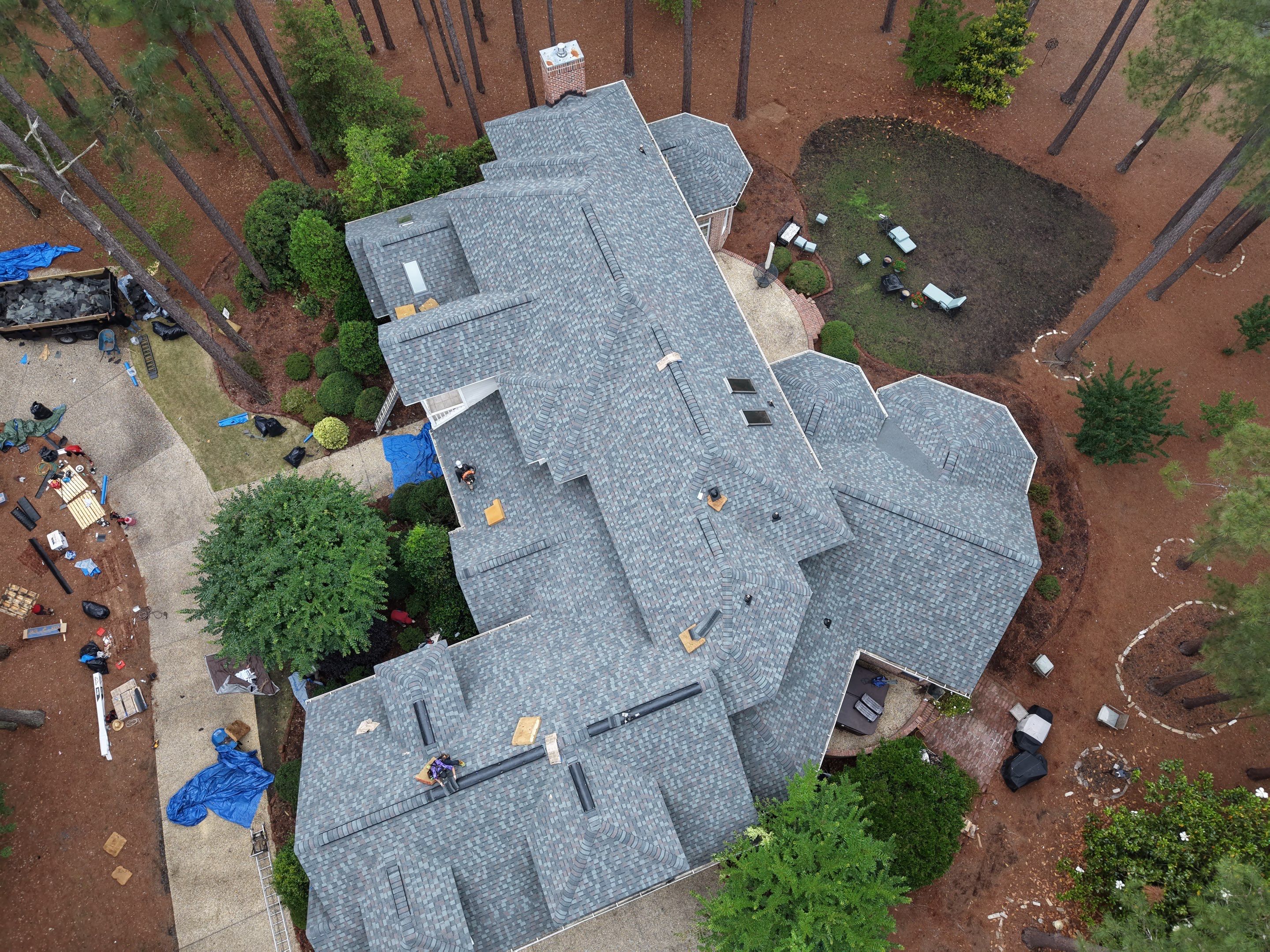 Architectural Shingle Roof Replacement and Skylight Upgrade in Pinehurst by Prepare The Way Roofing