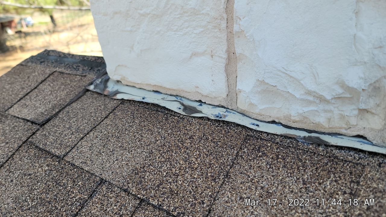Leak Repair over Master Bedroom and Bathroom by Tex-Line Roofing