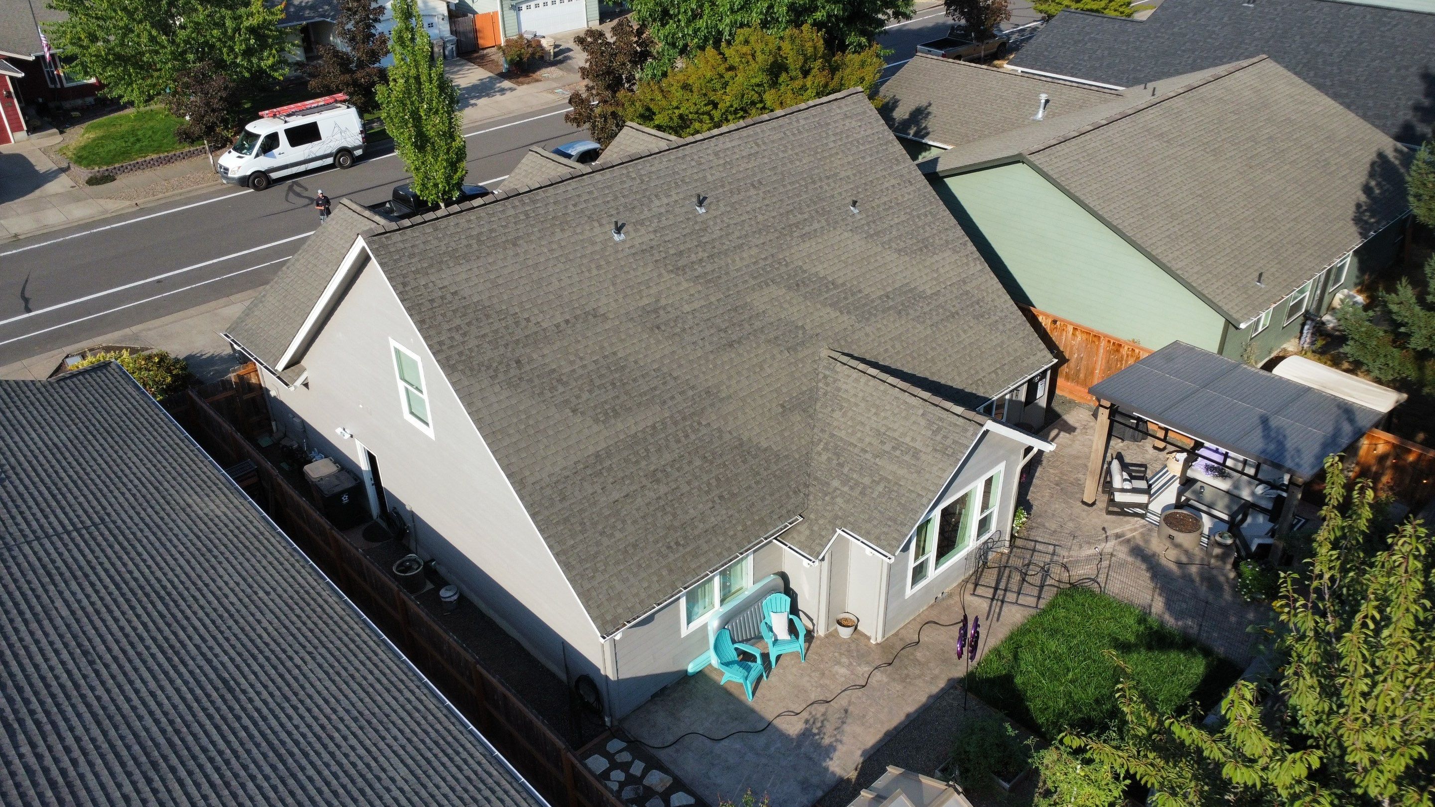 Granite Black Residential Roof Replacement by Orezona Building & Roofing Company, Inc.
