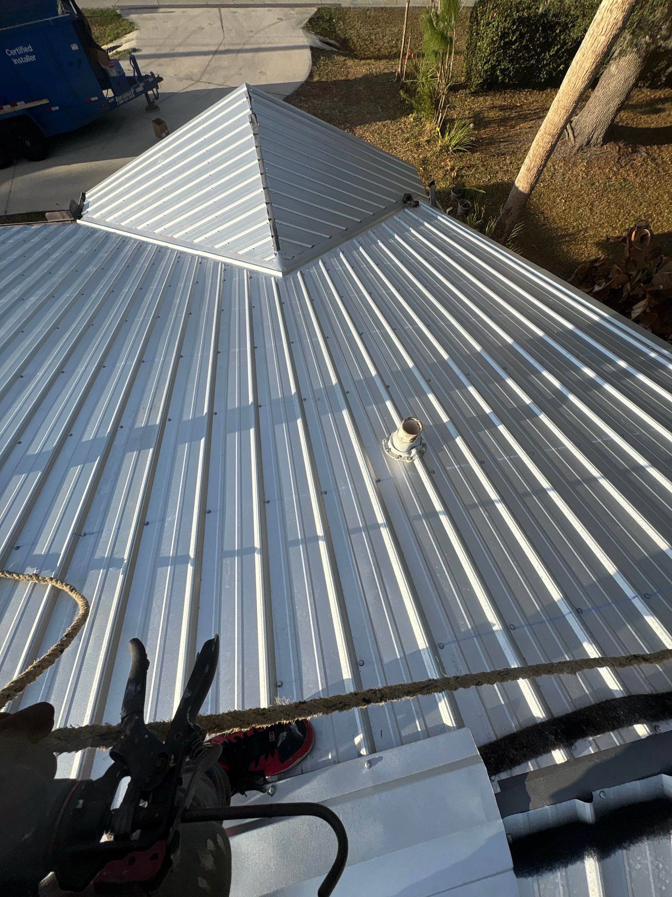 Metal Reroof Replacement Palm coast FL by Pinnacle Roofing Group