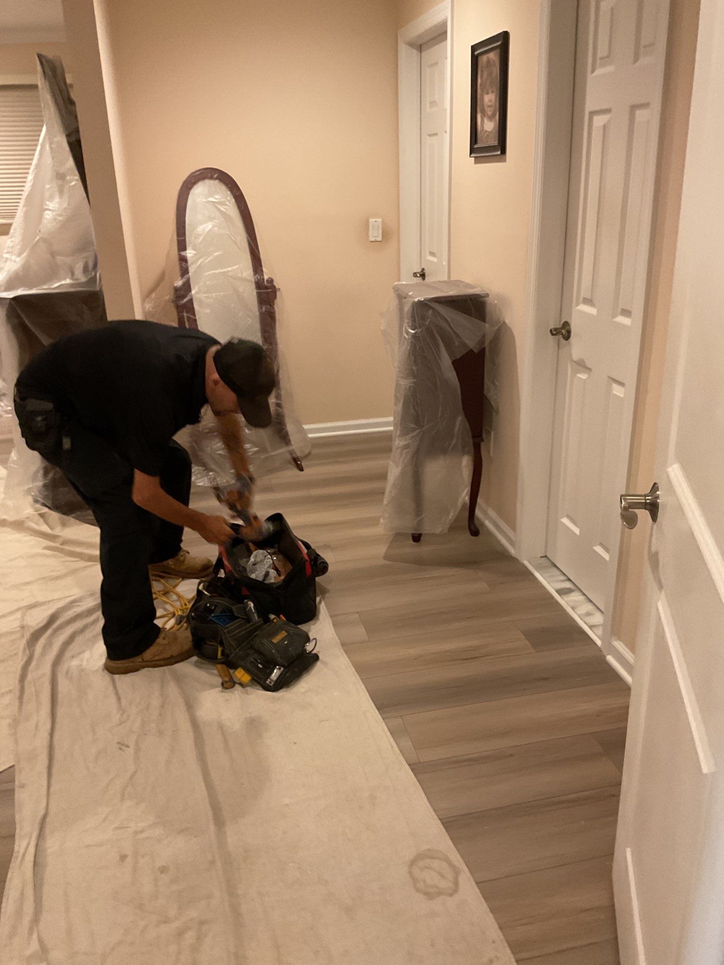 Ceiling Water Damage Mitigation and Structural Drying in Holbrook by Newhouse Restoration