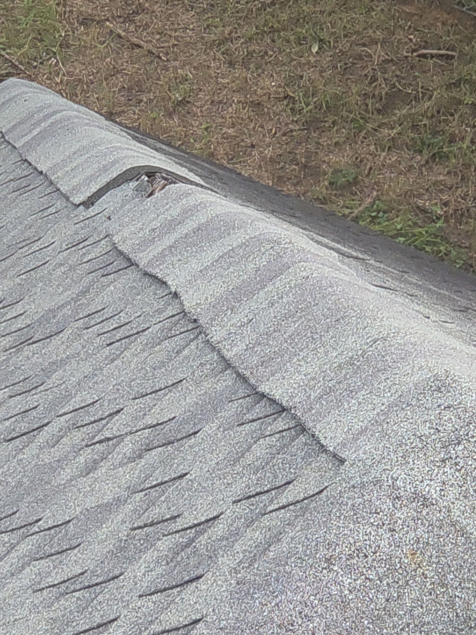 Crazy Wind Damage Repair on a Steep Roof by REPS OF TEXAS