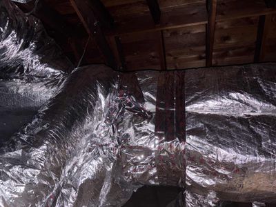 Attic Ductwork Reconstruction, R-8 Insulation & Aeroseal Duct Sealing – Woodstock, IL | GSHA Services, LTD