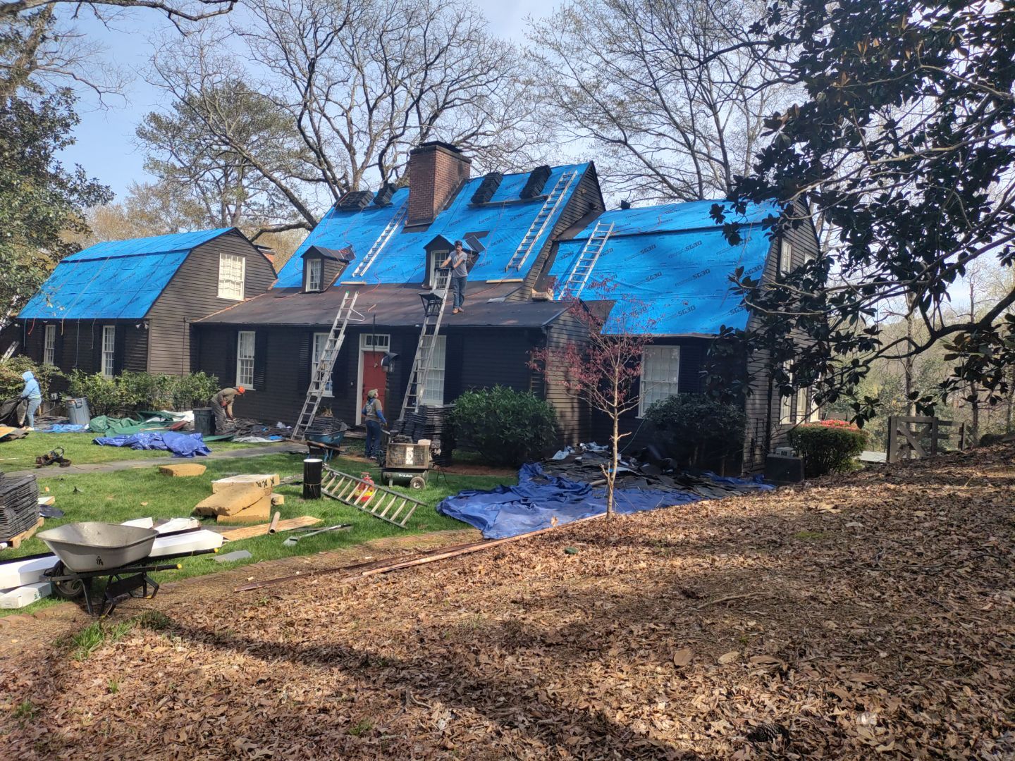 Residential Roofing Installation using Da Vinci Slate  by Inspector Roofing and Restoration