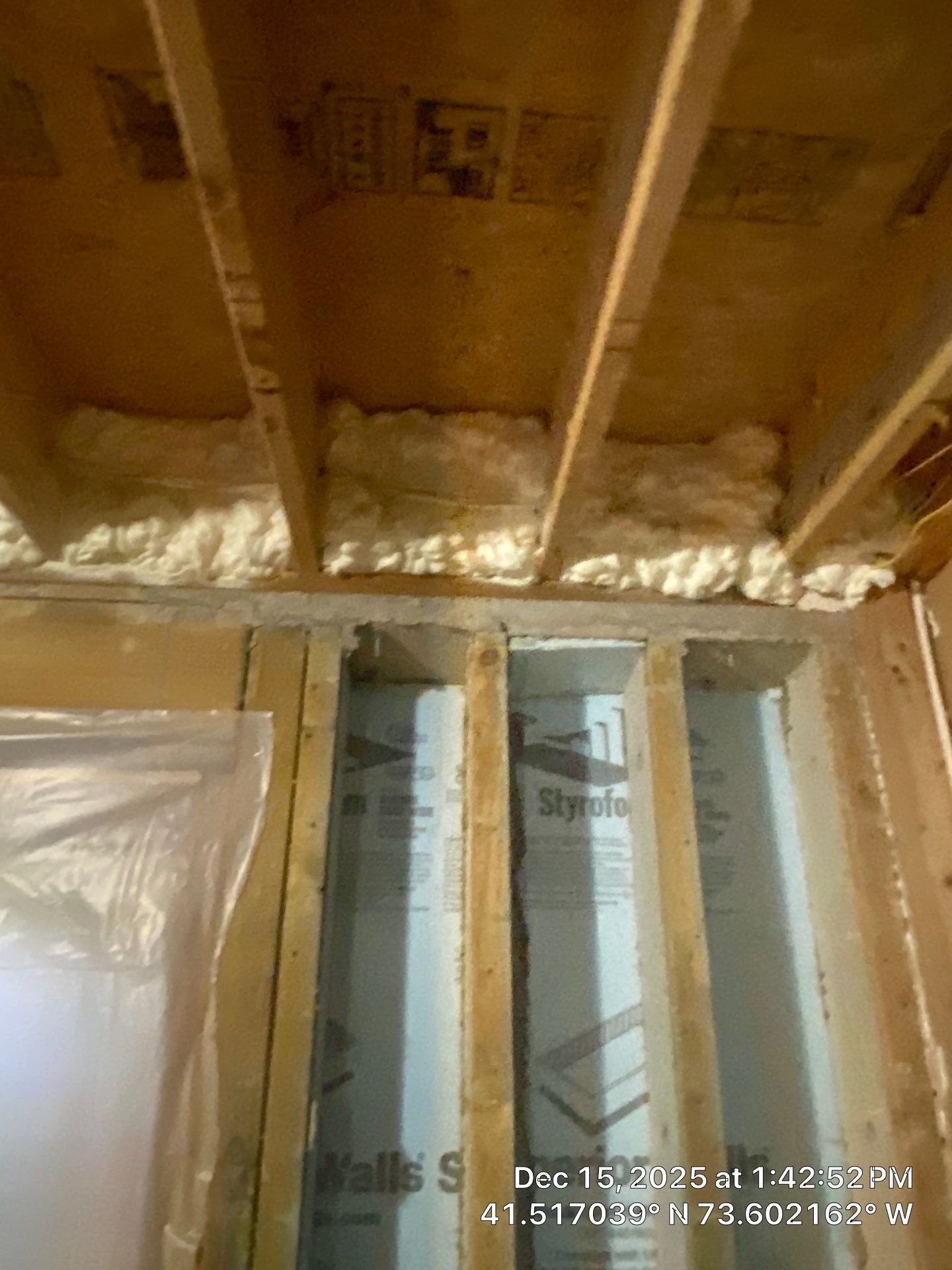 Attic Insulation using open cell spray foam by NYS Foam & Energy