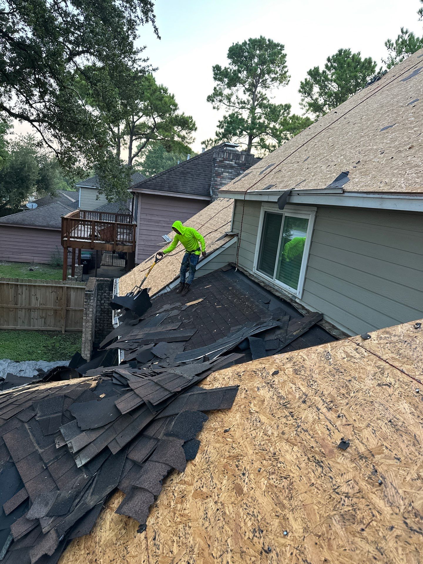 Project in Houston by Motion Roofing