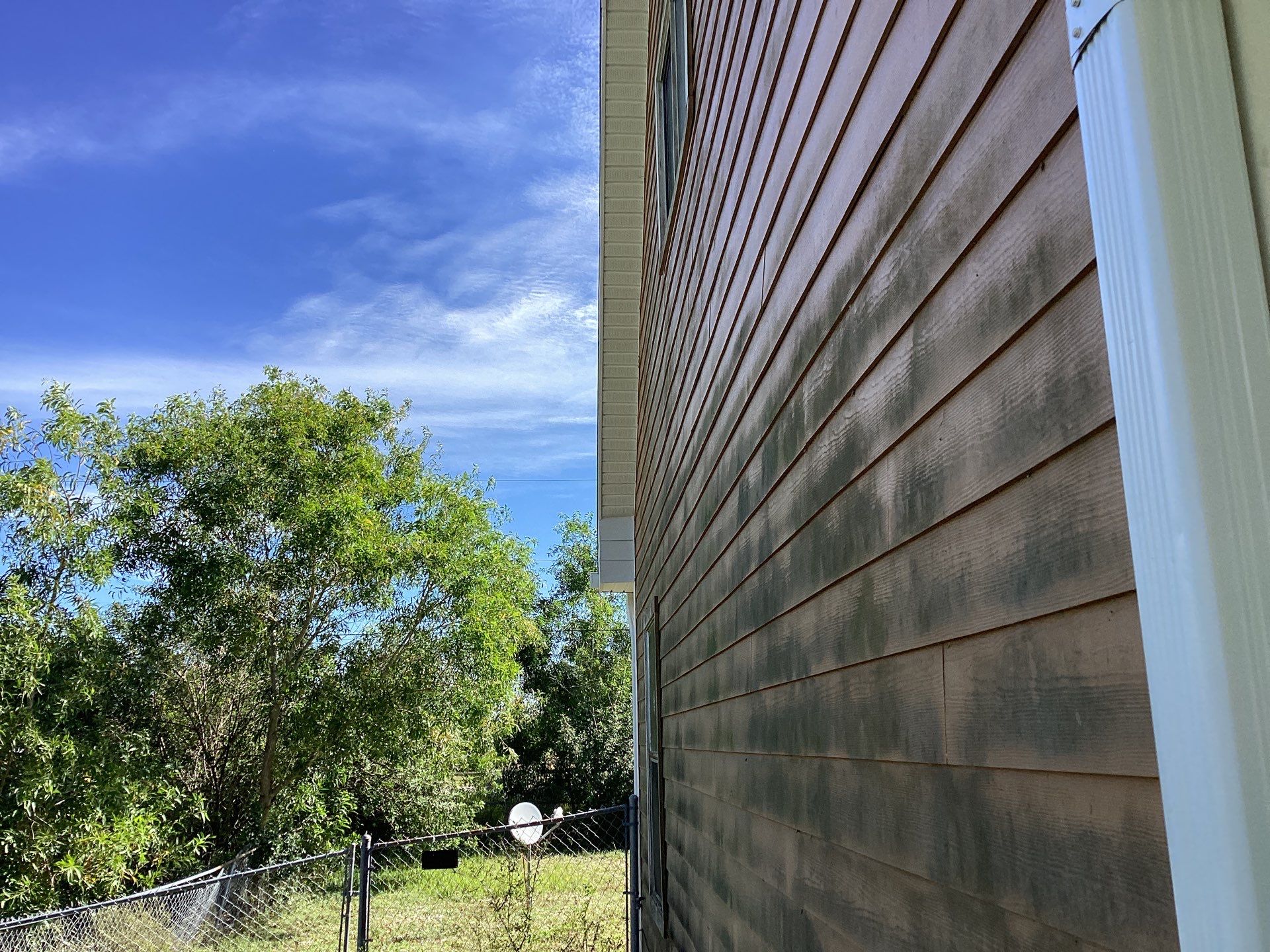Soffit & Fascia White + New Downspouts by Gutter Professors