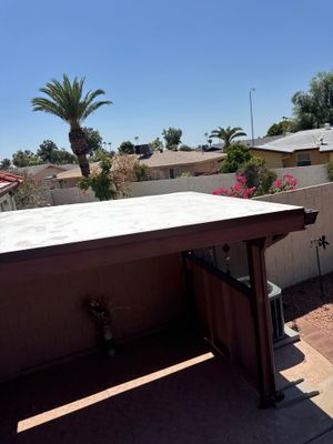 Residential Roof Install using Flat Roofing in Mesa