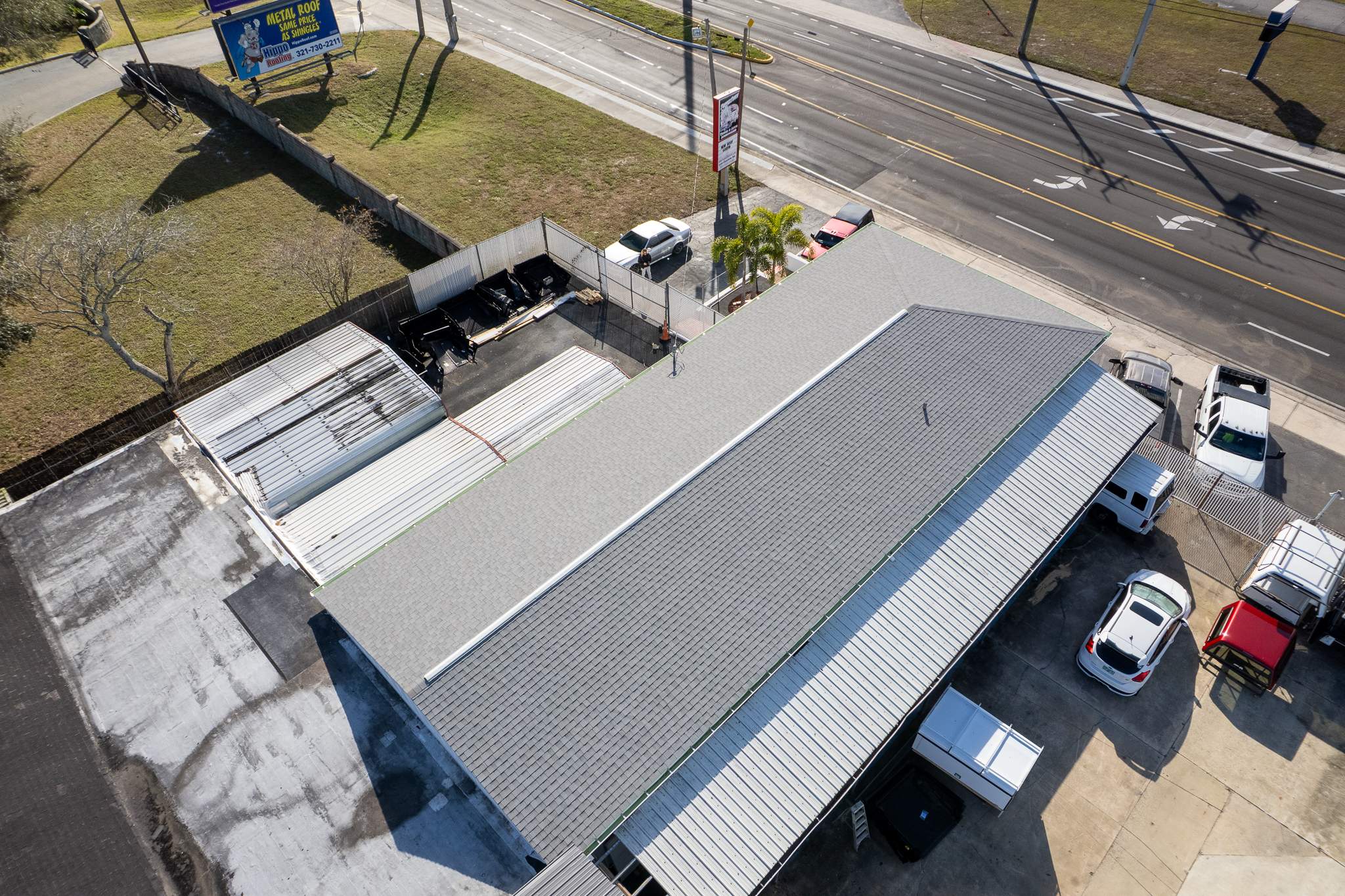 Commercial Roof Replacement and Structural Framing in Cocoa, Florida for TopperTown by Wiedmann Construction & Roofing