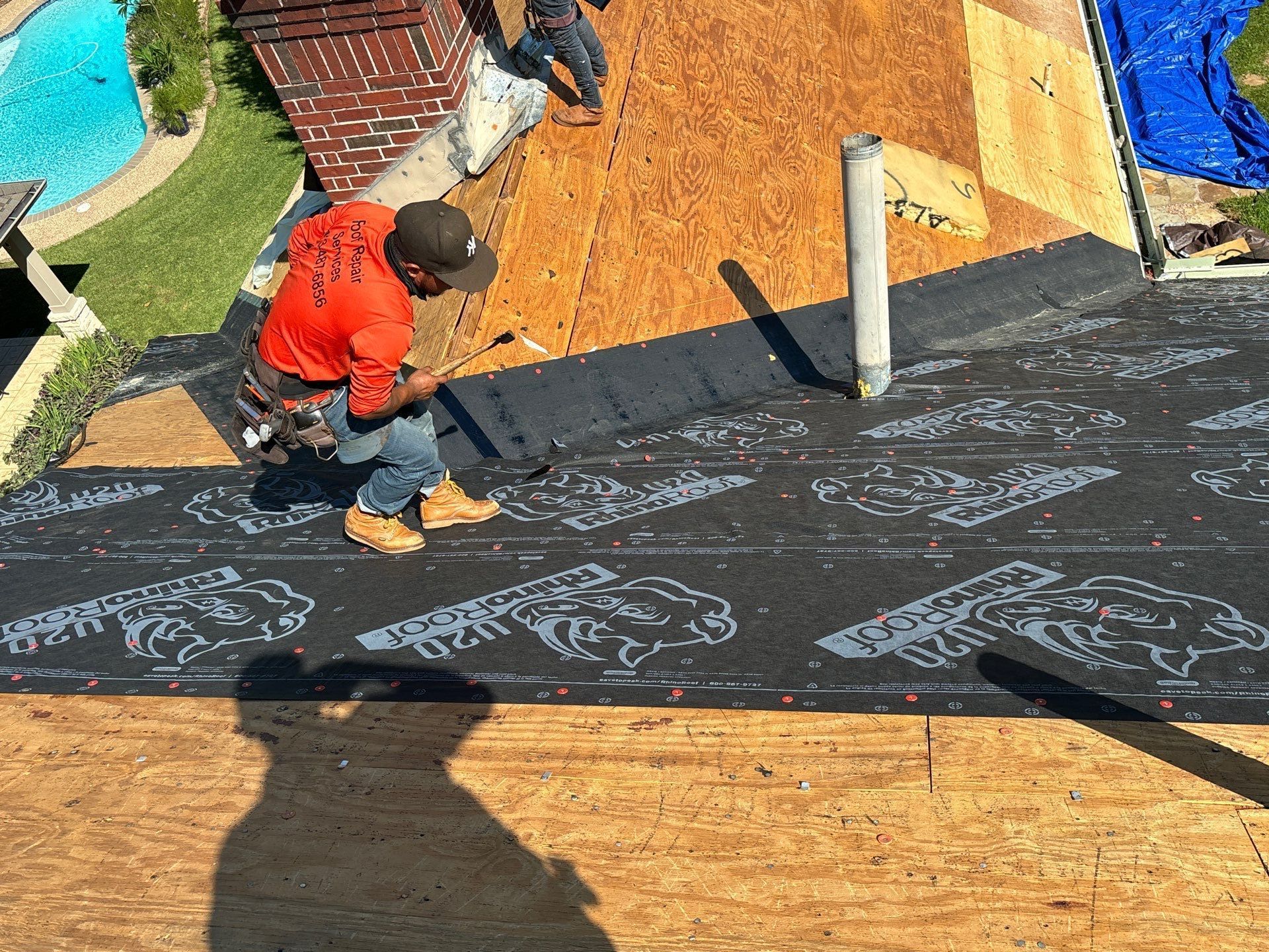 Residential Roofing Installation using Owen's Corning Duration (Lifetime) Shingles by Roof Repair Company