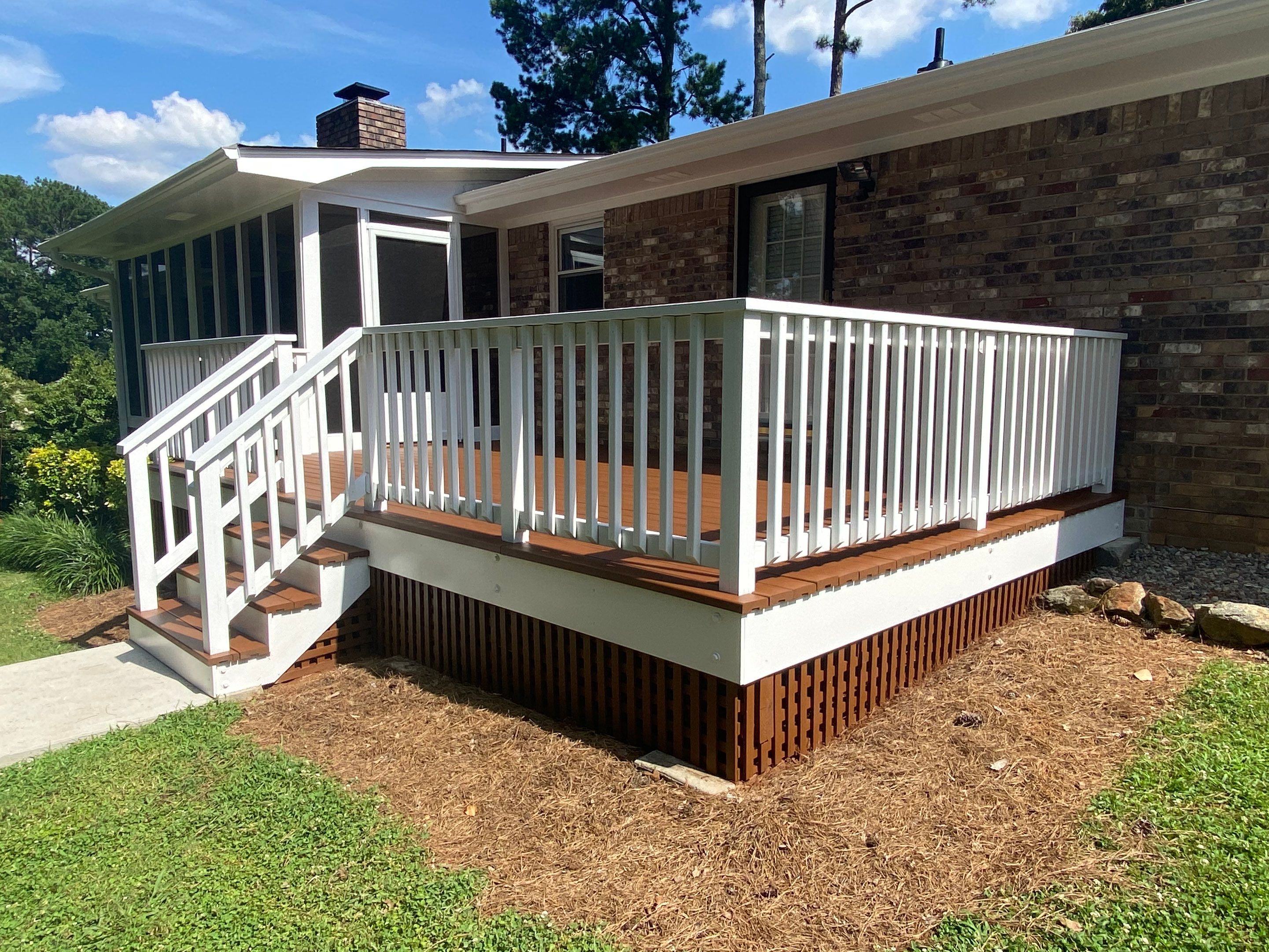 Composite Deck and Screened Porch Construction in Kennesaw by Swift Home Renovations