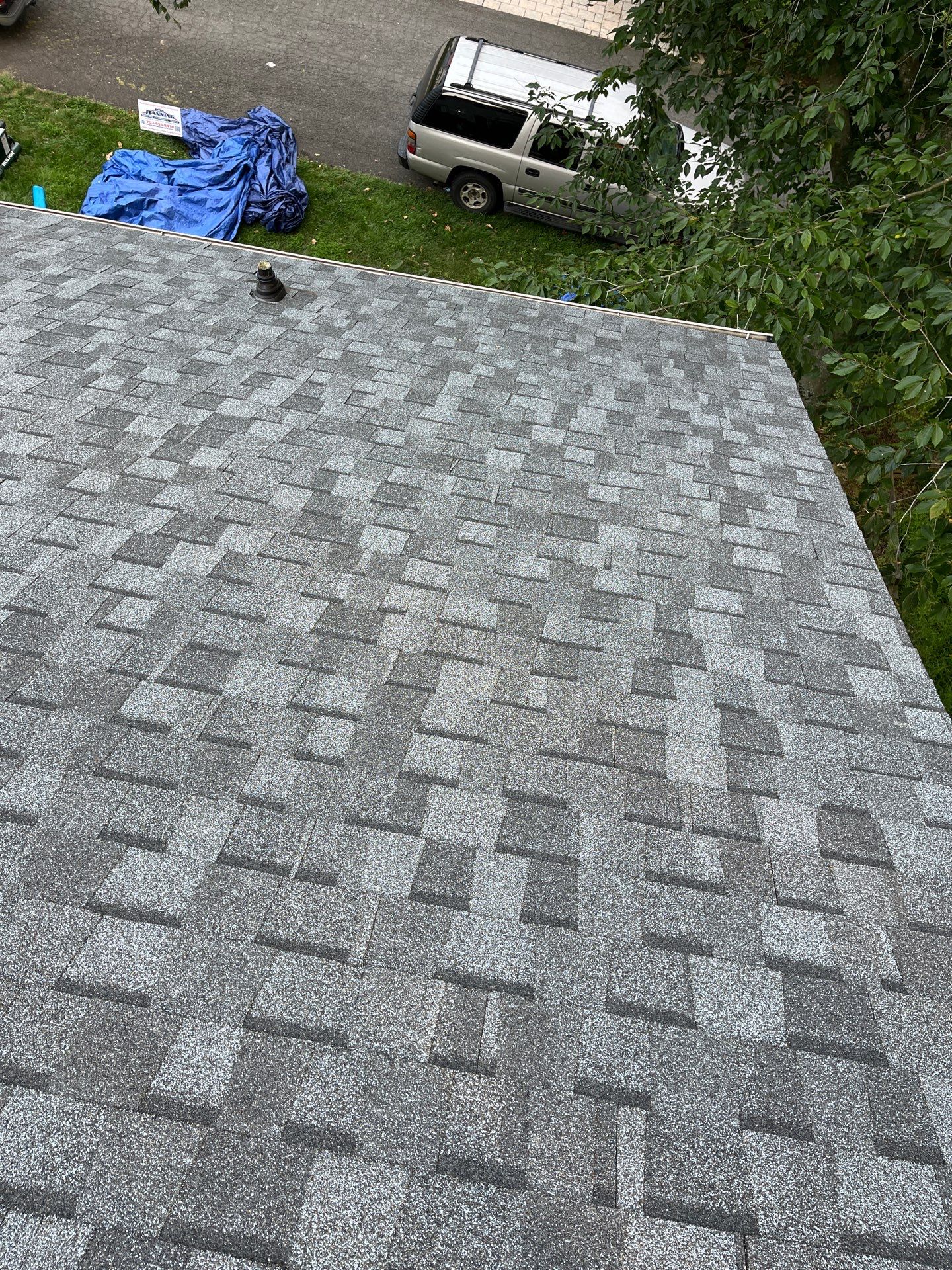 Oakton: Residential Roof Replacement with CertainTeed Landmark Designer Shingles in Pewter by RM Banning, Inc.