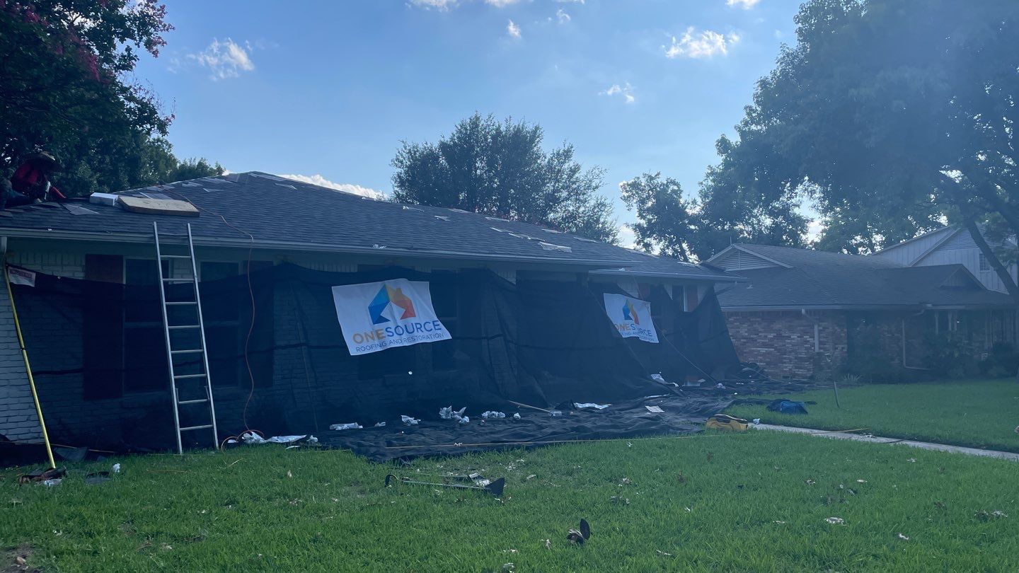 Residential Roofing Installation using IKO Cambridge Dual Black by OneSource Roofing and Restoration