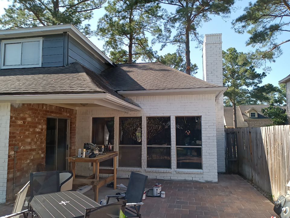 Interior and exterior painting project by Roof Concepts Construction