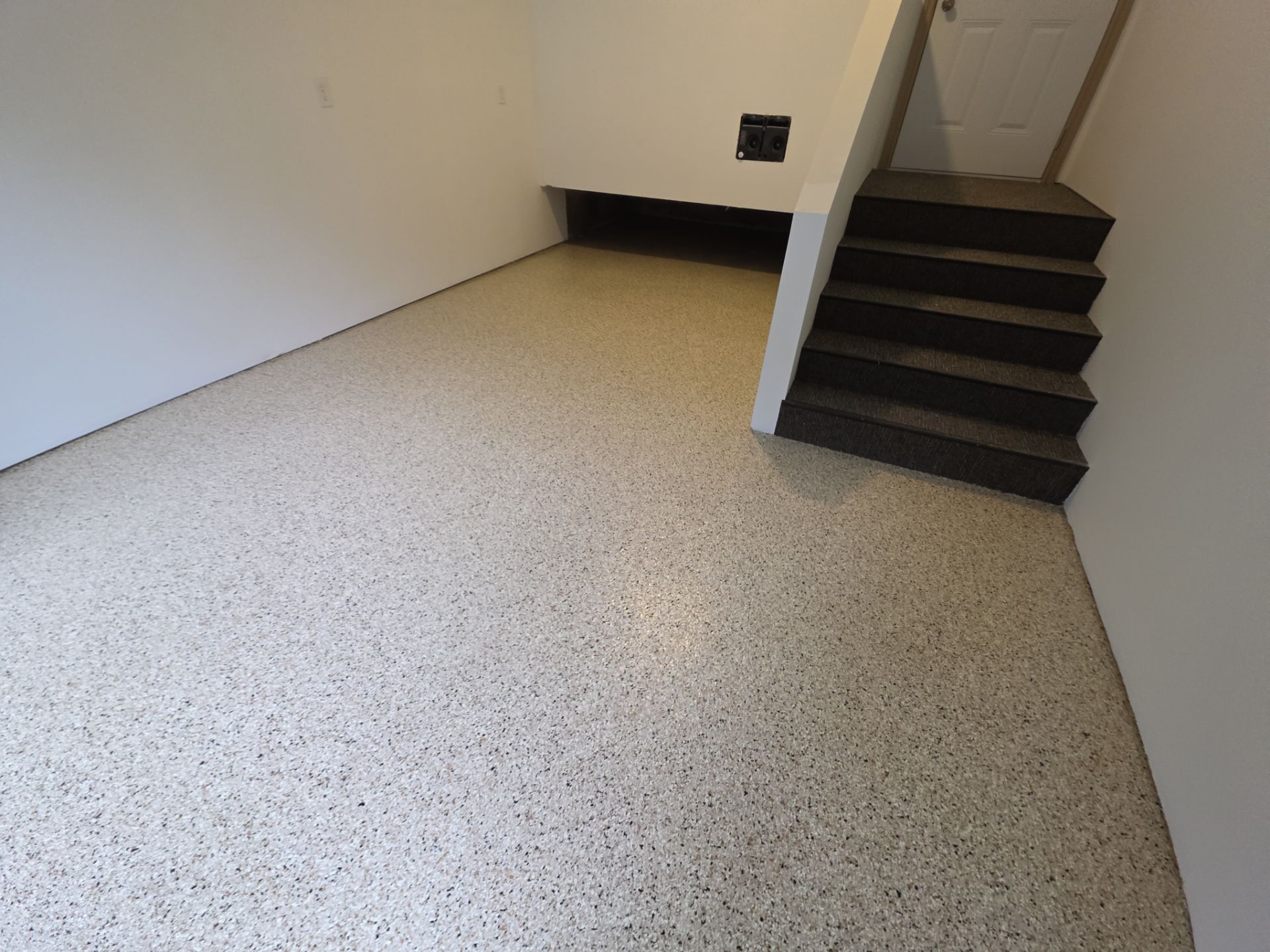 Garage Transformation using Driftwood by Croc Coatings, LLC