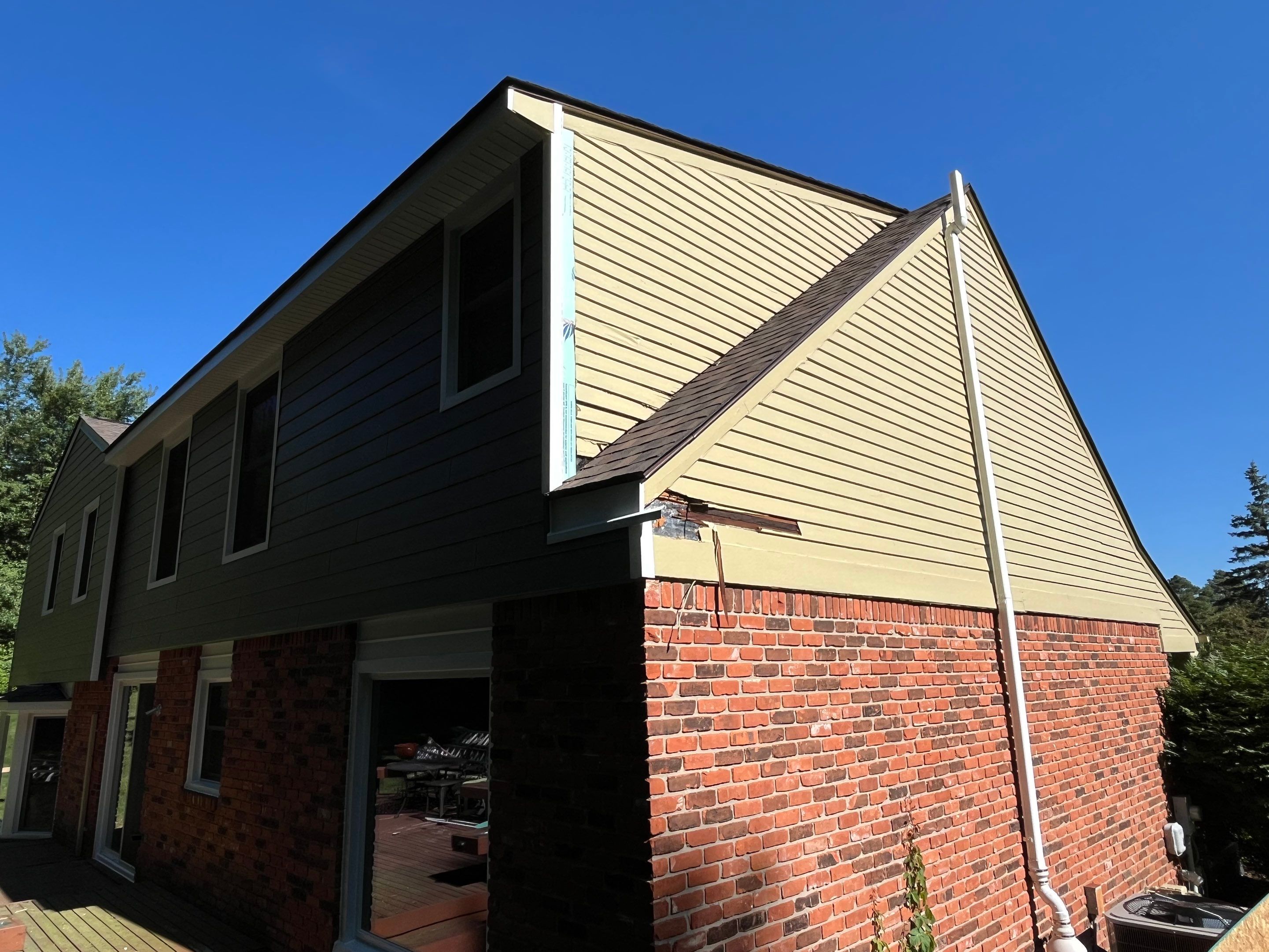Siding Replacement using Alside Deep Moss by 180 Contractors