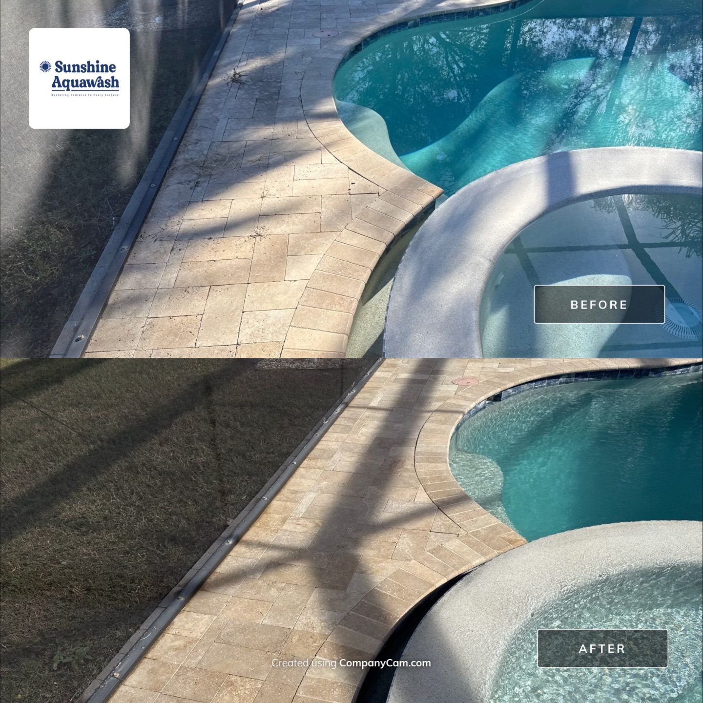 Roof Cleaning & Pool Deck Cleaning! Winding River, Bradenton, FL by Sunshine AquaWash