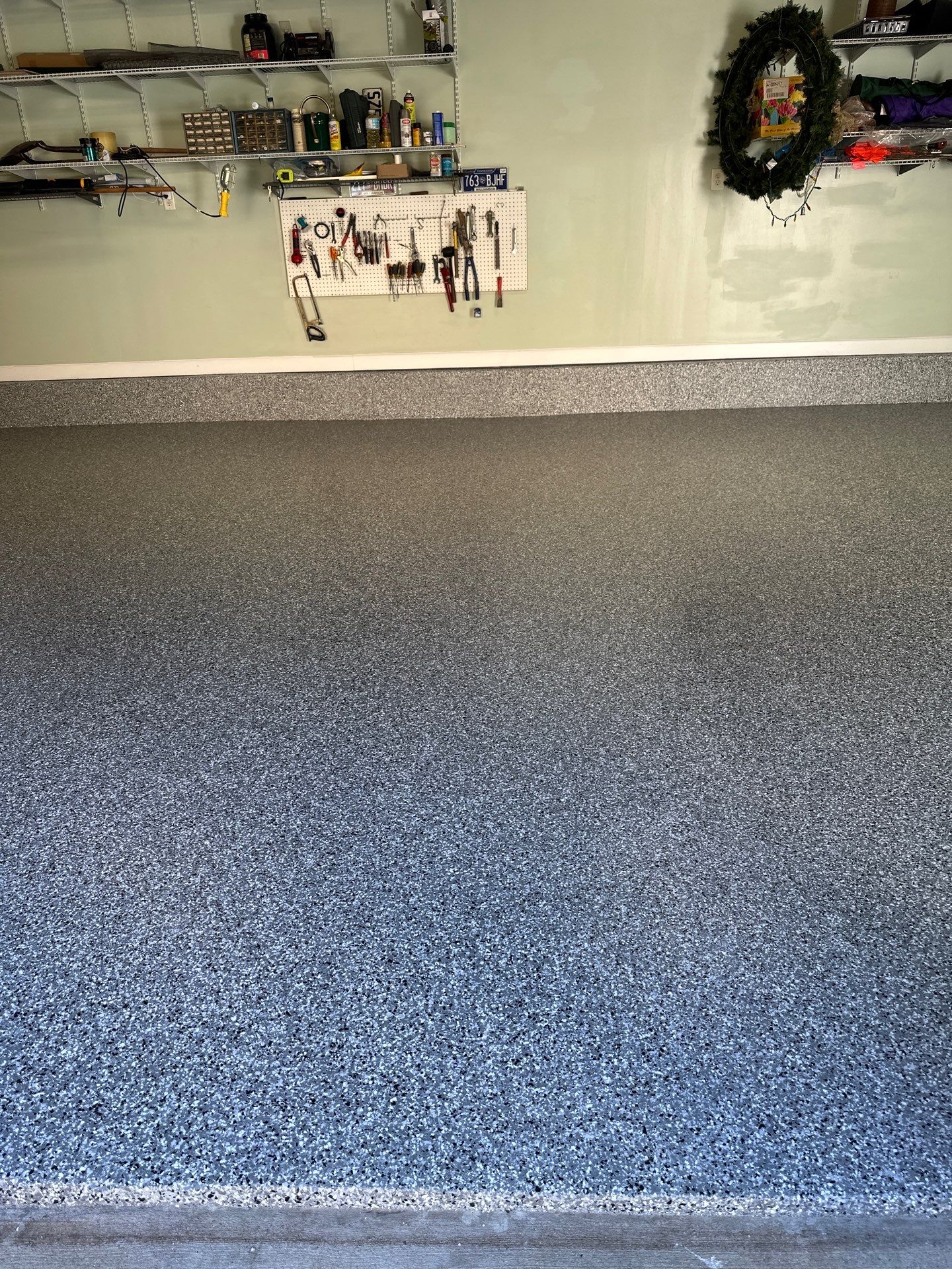 Garage Floor Coating using Wombat by My Garage Floor Guys