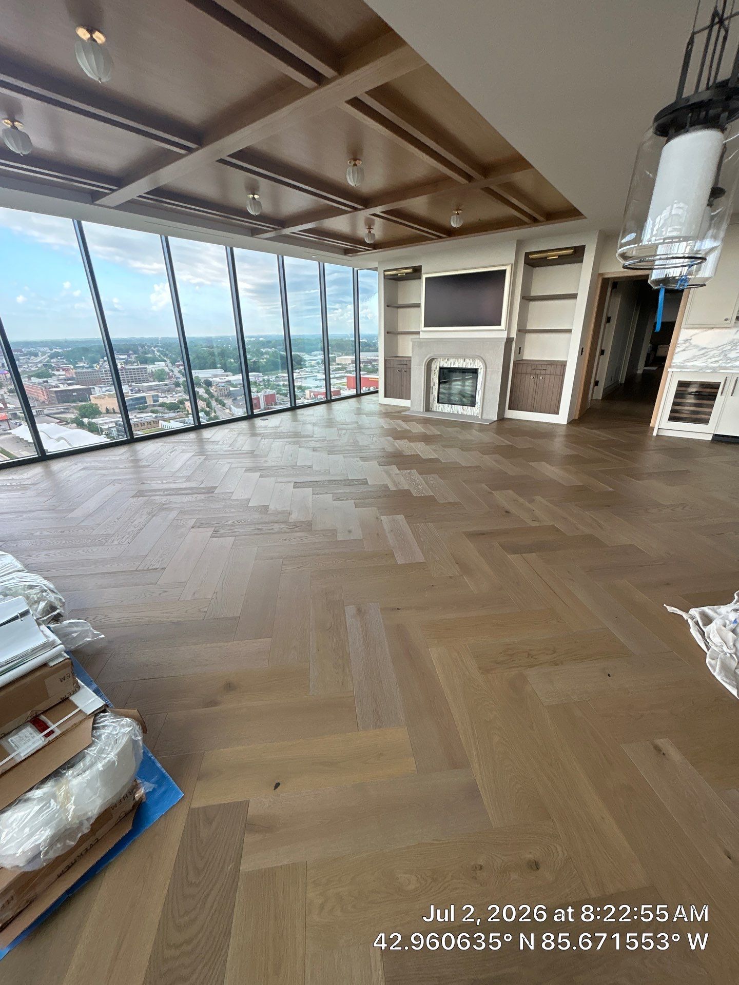 Herringbone Feature! by RTBaldwin Hardwood Floors
