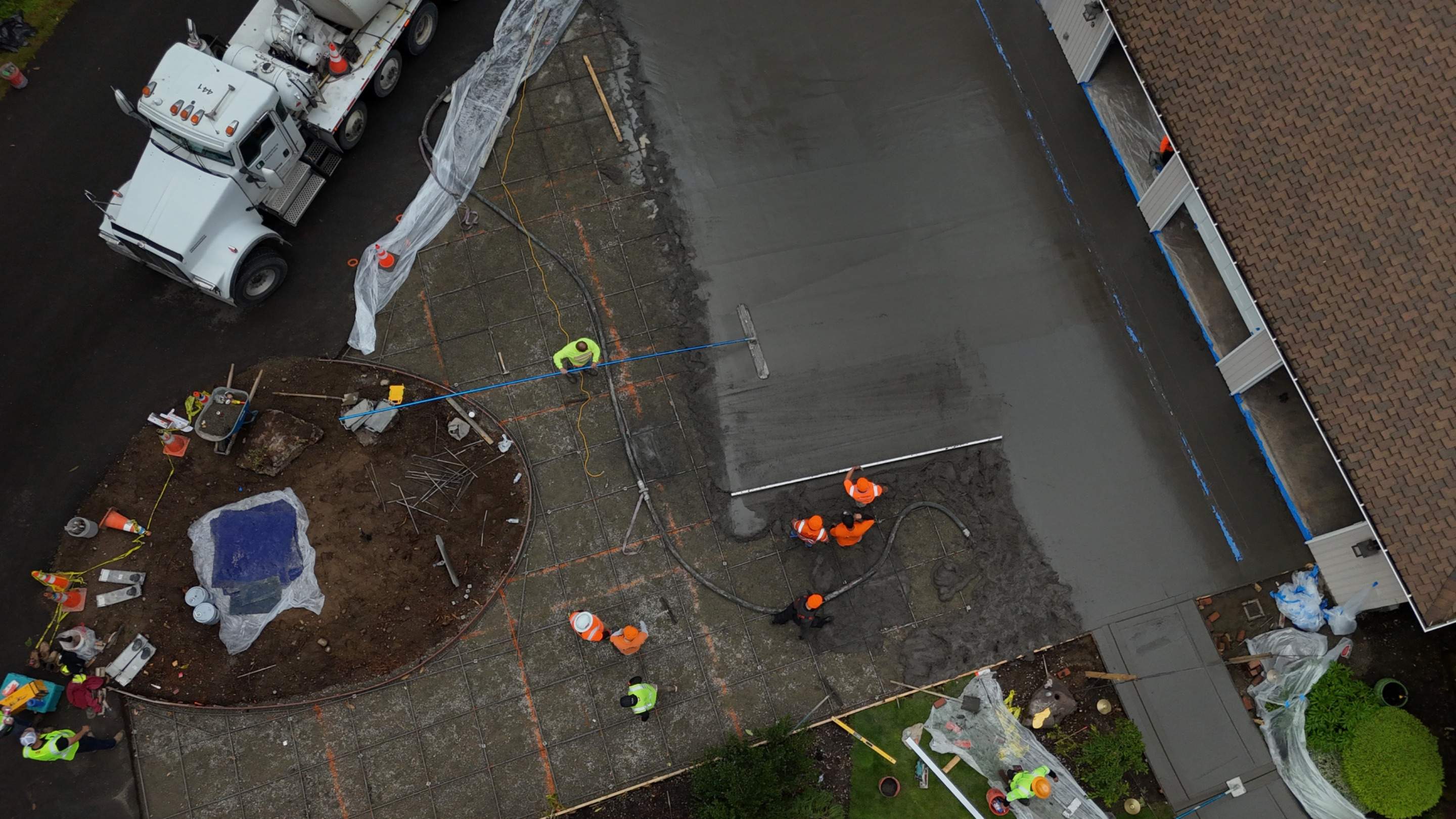 Stamped Concrete Driveway Renovation | Woodinville  by Jireh Asphalt & Concrete Inc 