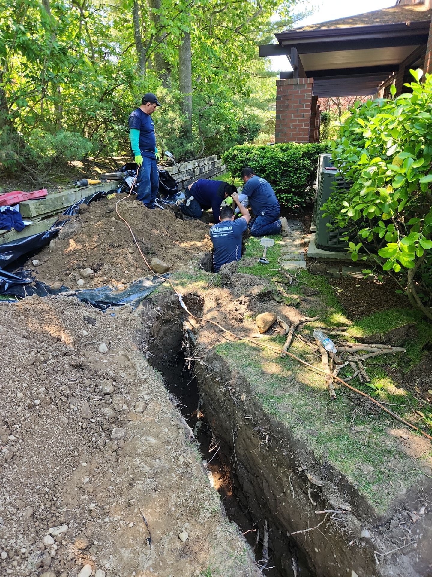 Duck Pond Dr. Manhasset, NY by A.M. Shield Waterproofing, Corp.